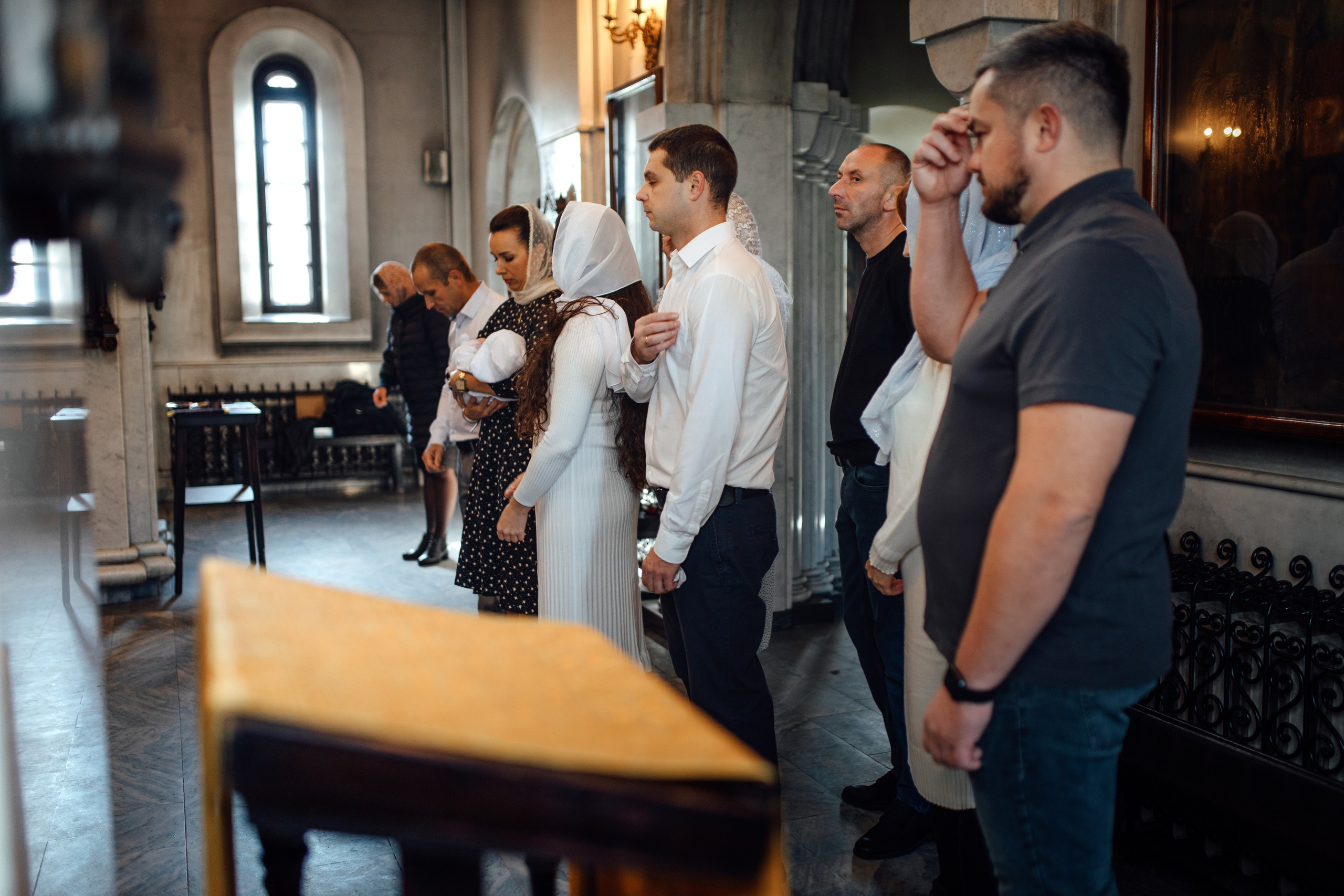 Крещение Тимура храм иконы Всех Скорбящих Радость, октябрь 2024