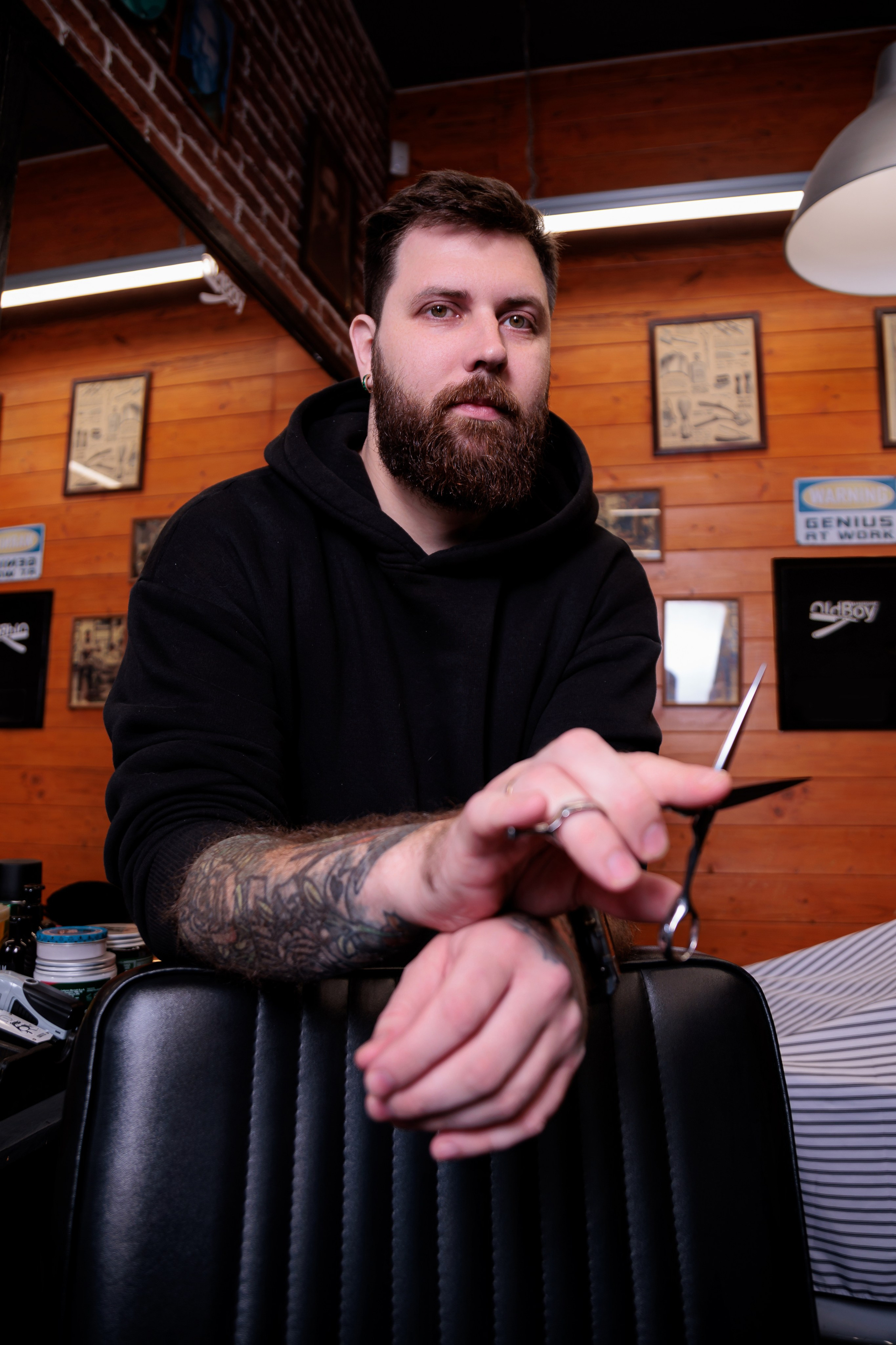 Барбершоп OldBoy. Фотограф Антон Клейнос, Владивосток