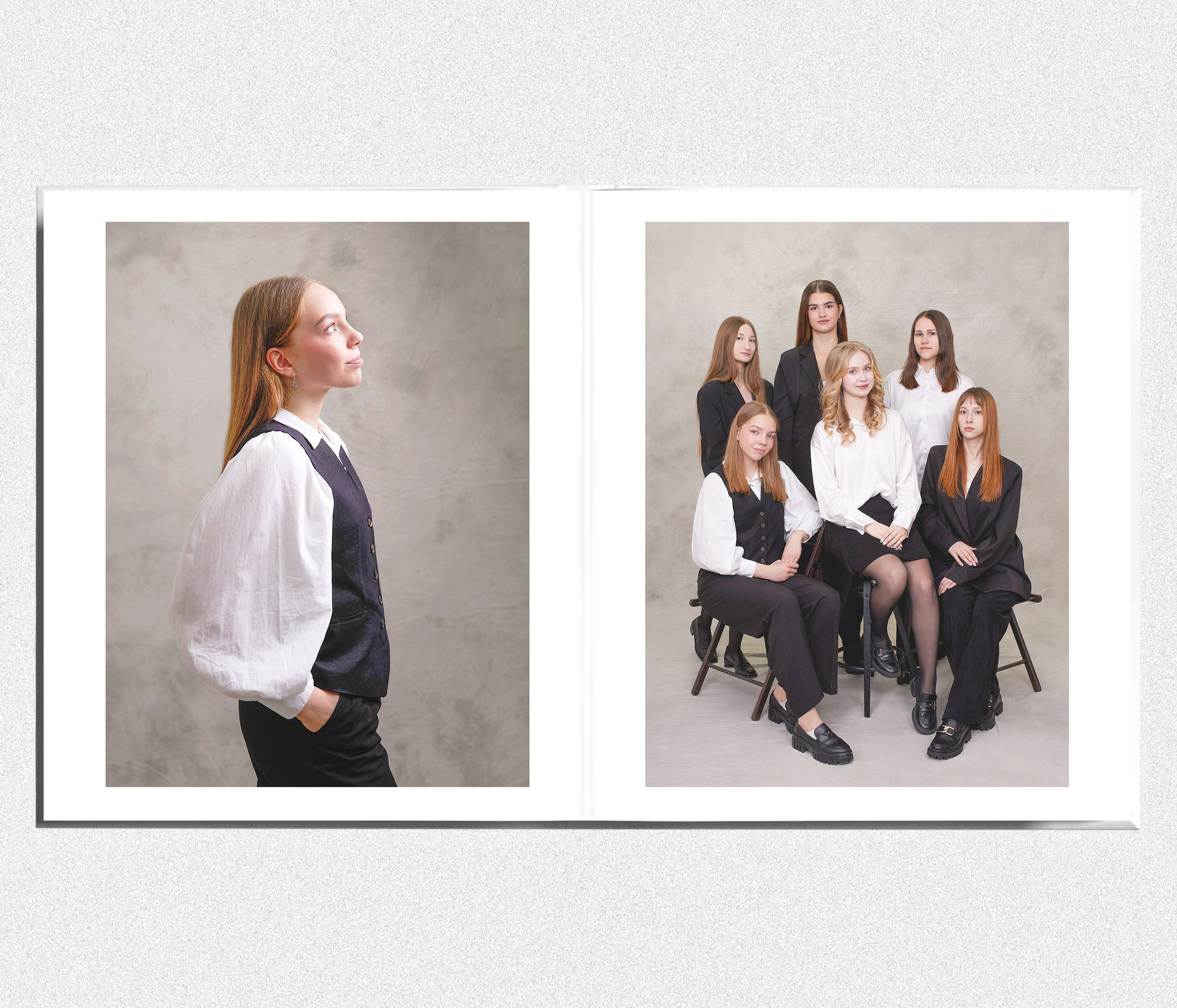 Стильный выпускной школьный альбом 9 и 11 класс «Классика» Тюмень. Выпускные альбомы в Тюмени для школ, садов, вузов спортивных секций