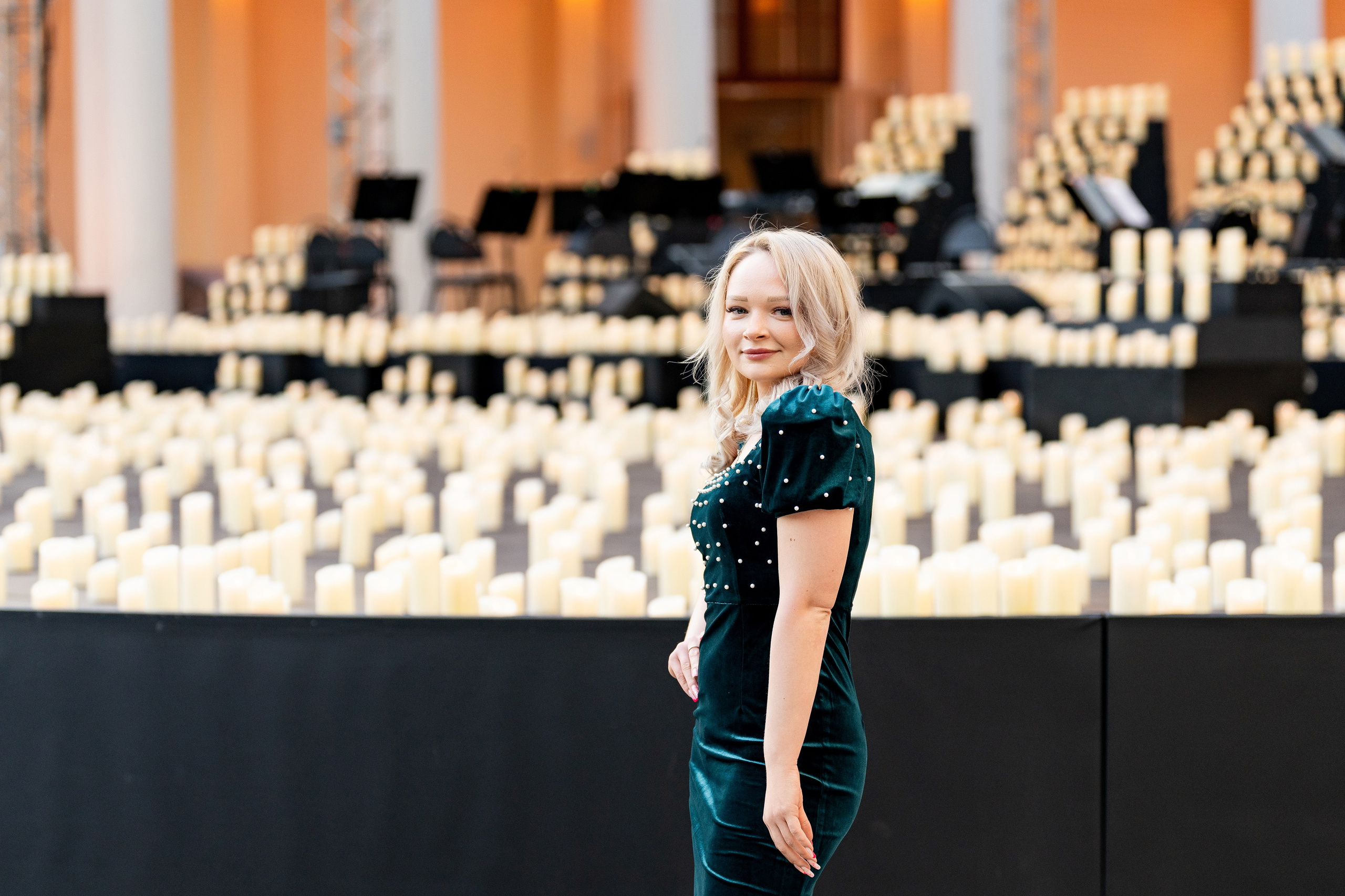 Симфонический оркестр Lumisfera при свечах. Фотограф Никита Комаров