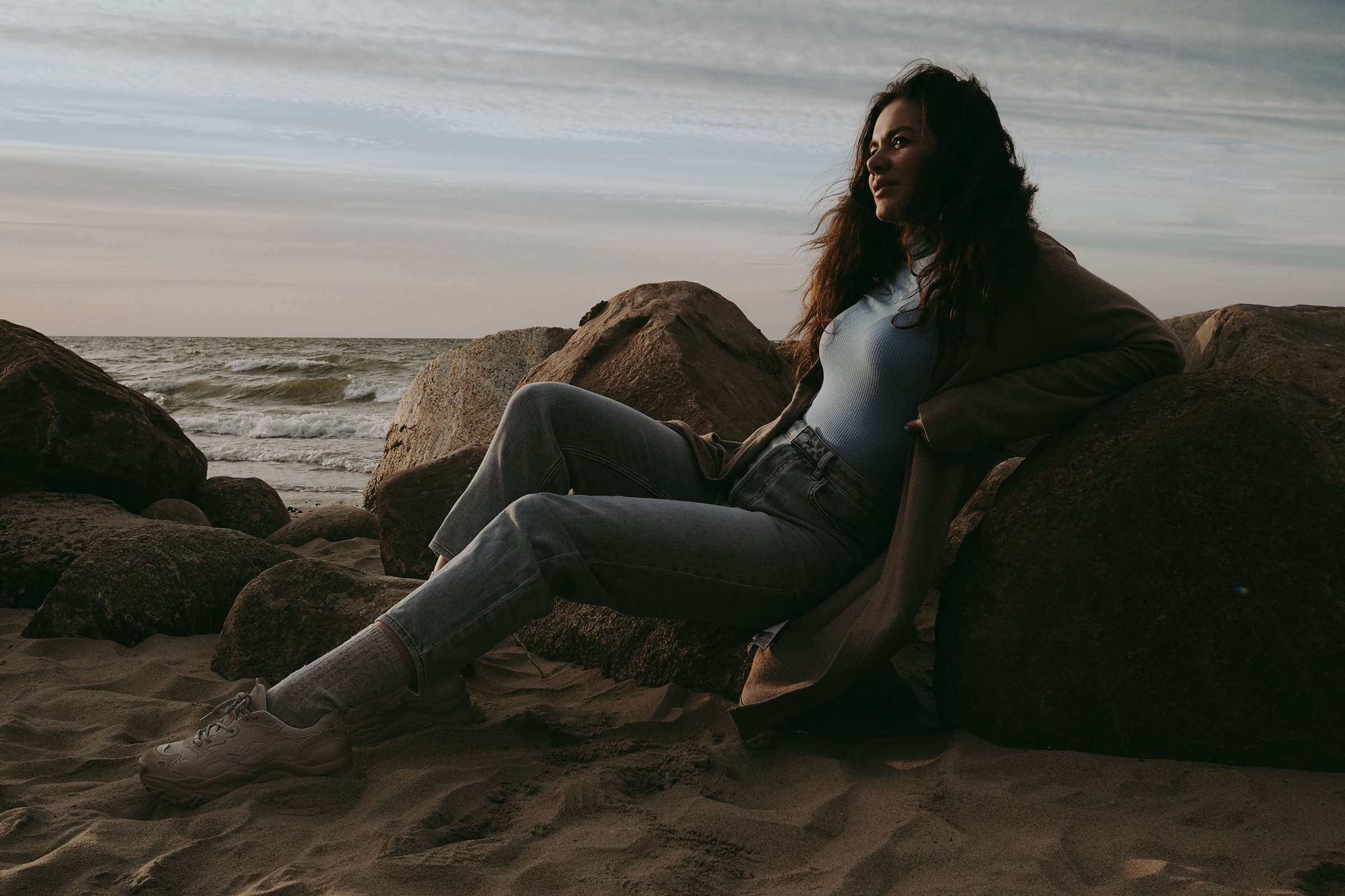 Фотосессия на берегу моря. Маруся Машкова • Фотограф в Москве