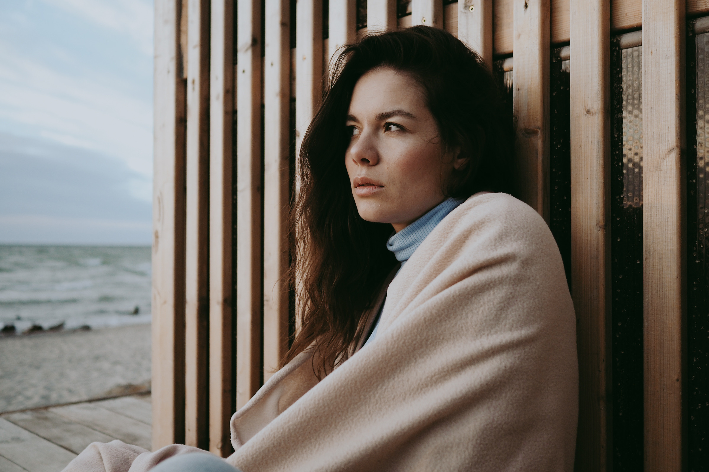 Фотосессия на берегу моря. Маруся Машкова • Фотограф в Москве