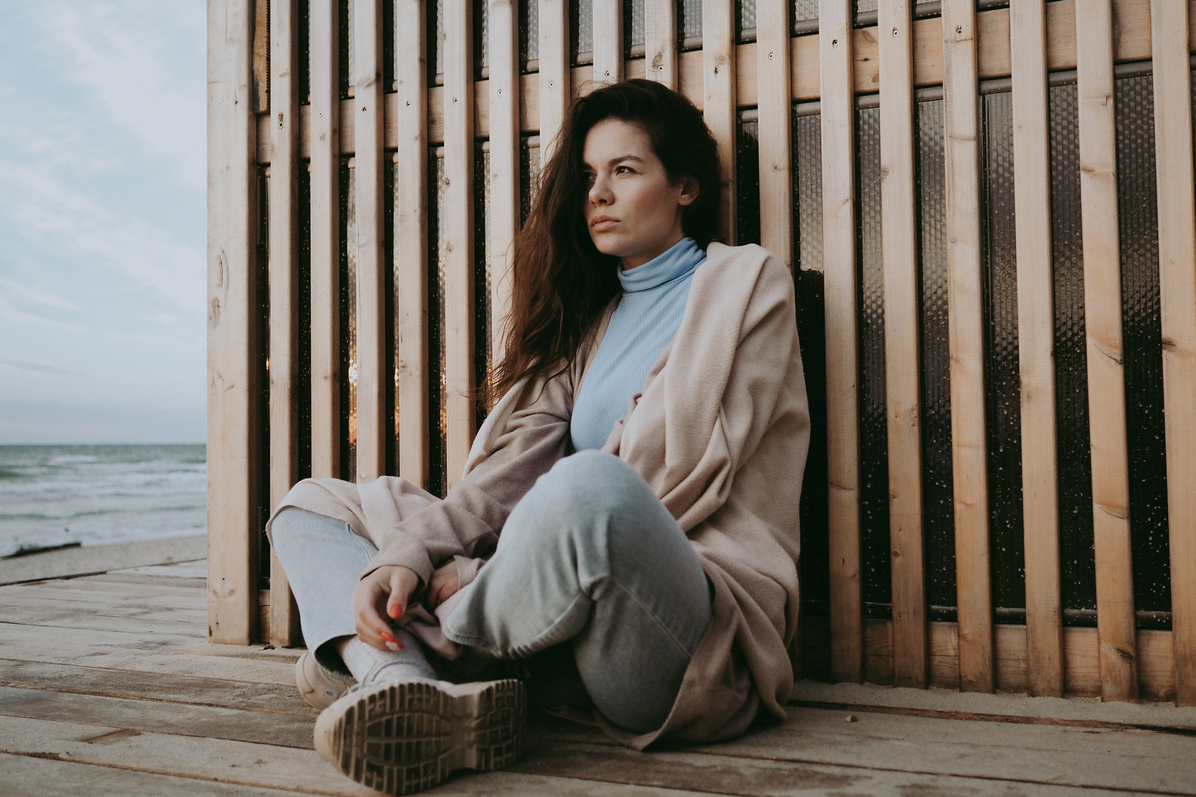 Фотосессия на берегу моря. Маруся Машкова • Фотограф в Москве