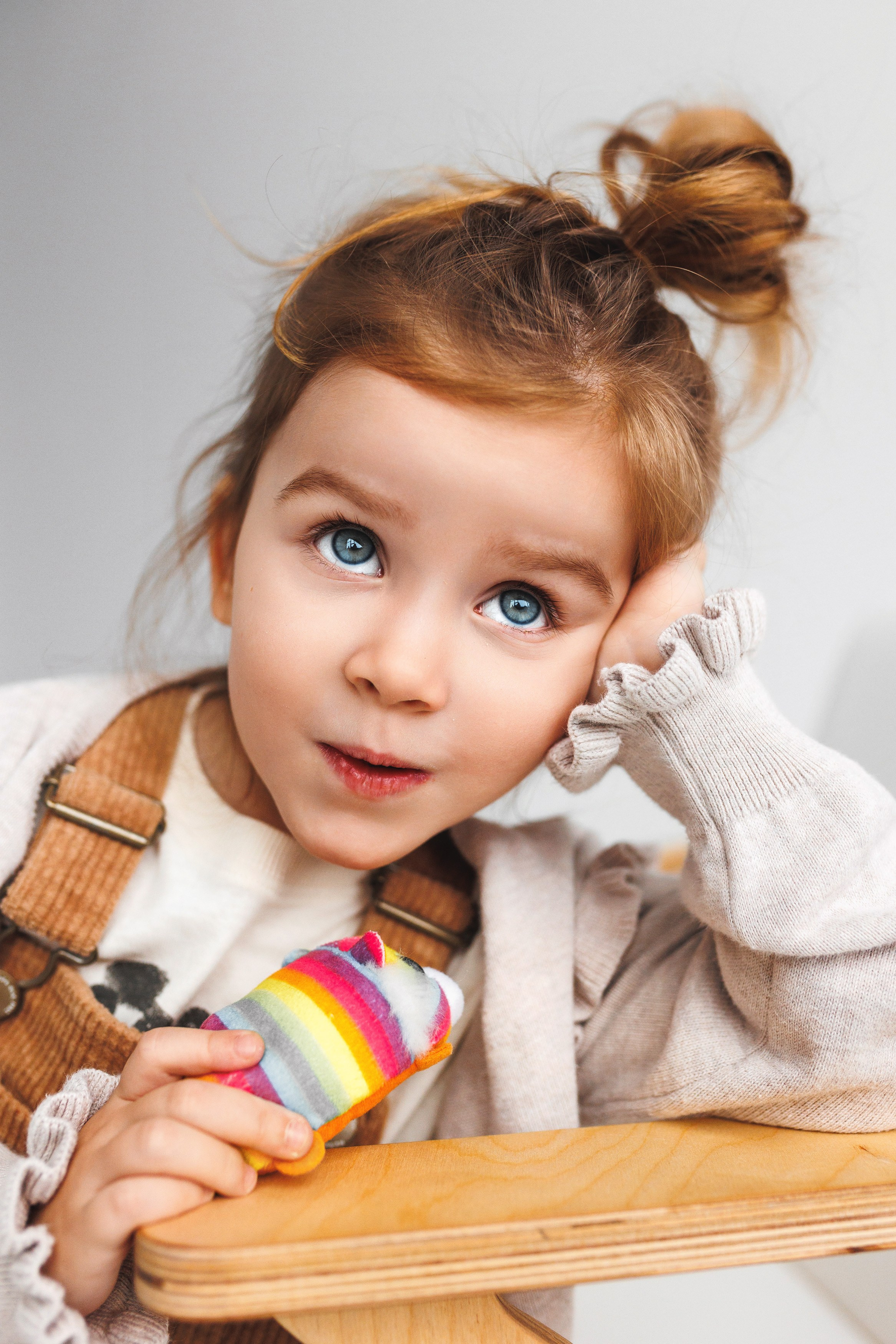 Детская фотосессия. Первая съемка Матильды в студии