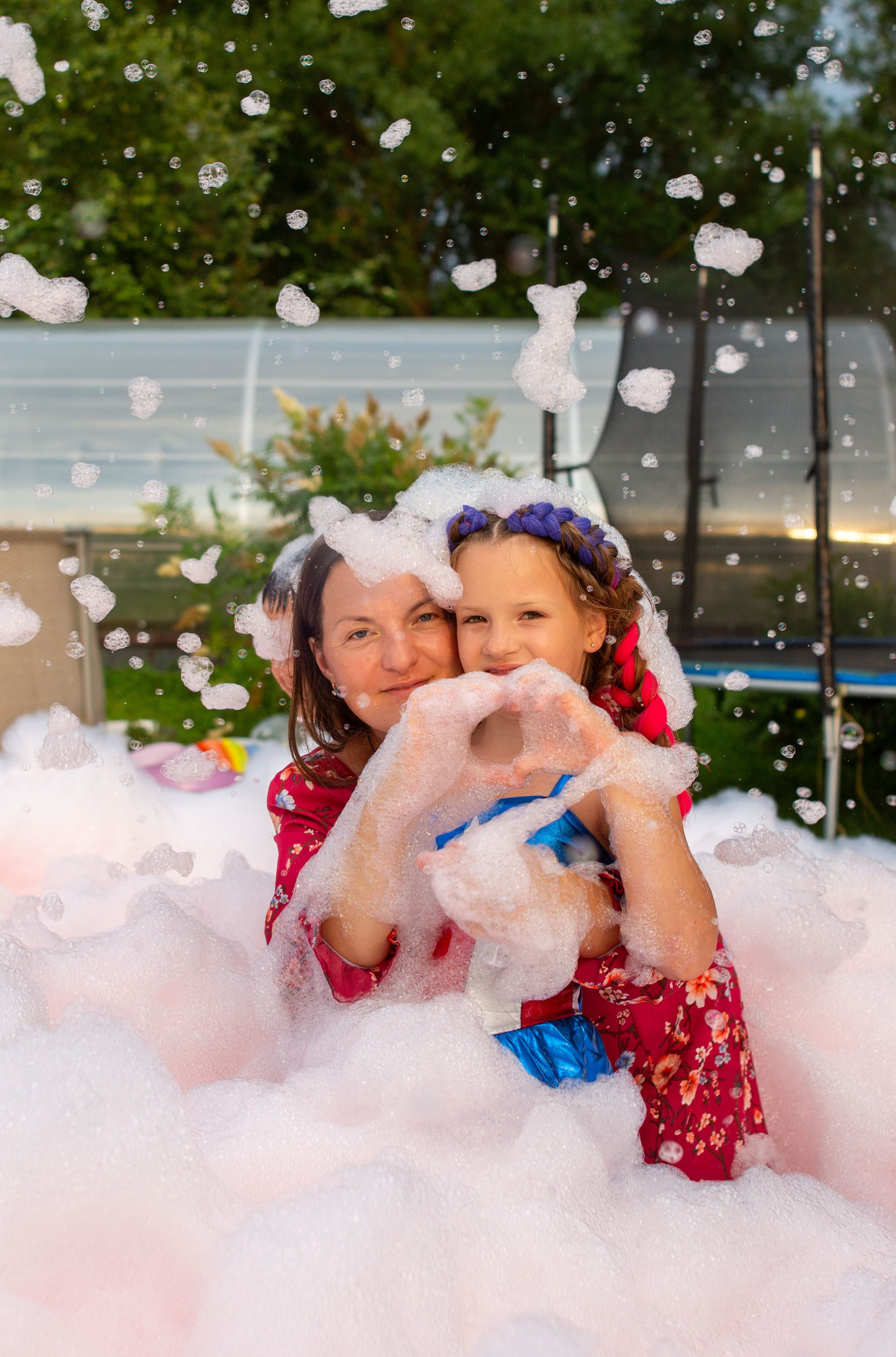 День рождения Насти. Пенная вечеринка. Семейный и детский фотограф Анна Петракова