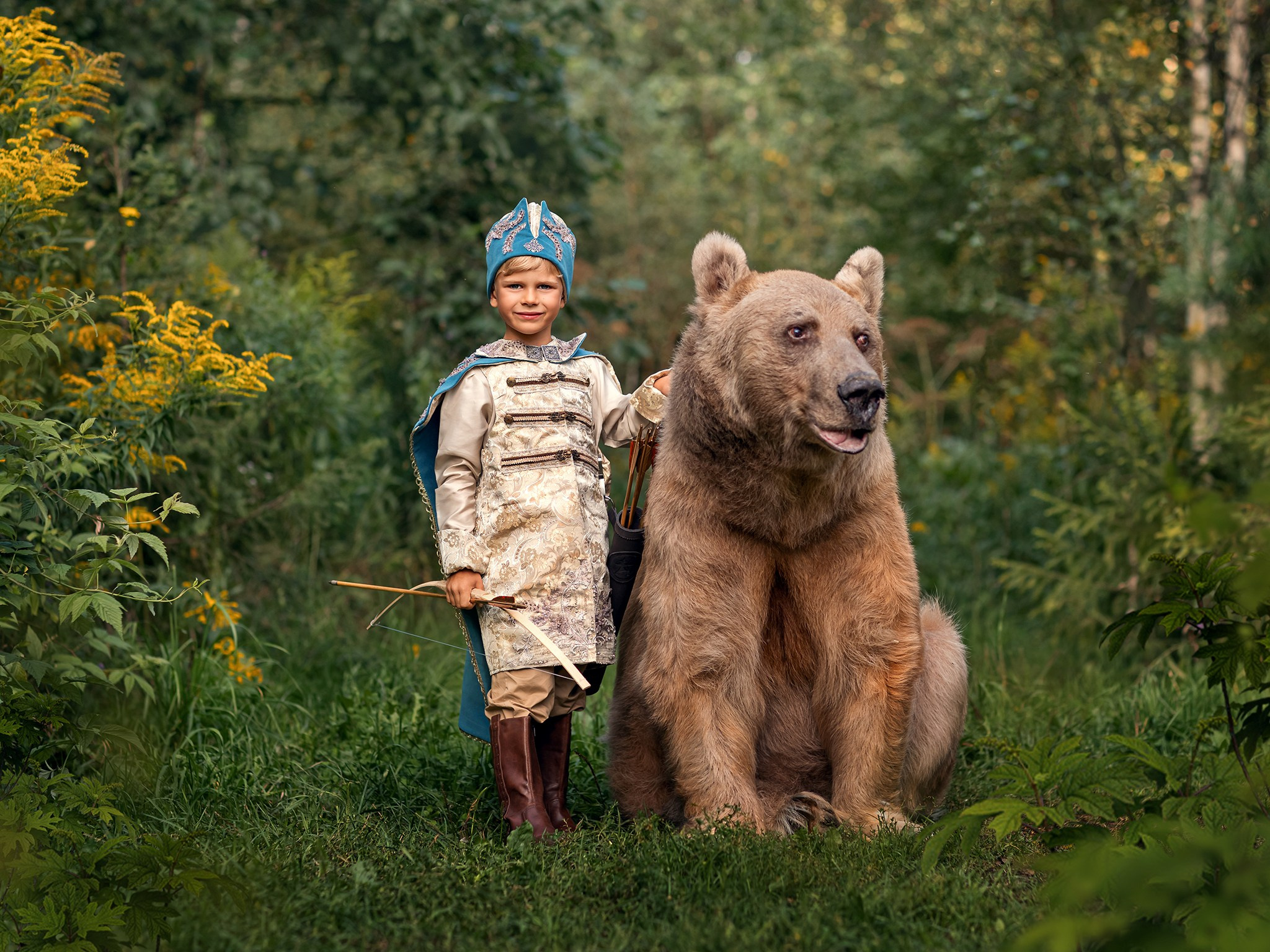 Семейная съемка с животными. Детский и семейный фотограф Елена Михайлова в Москве