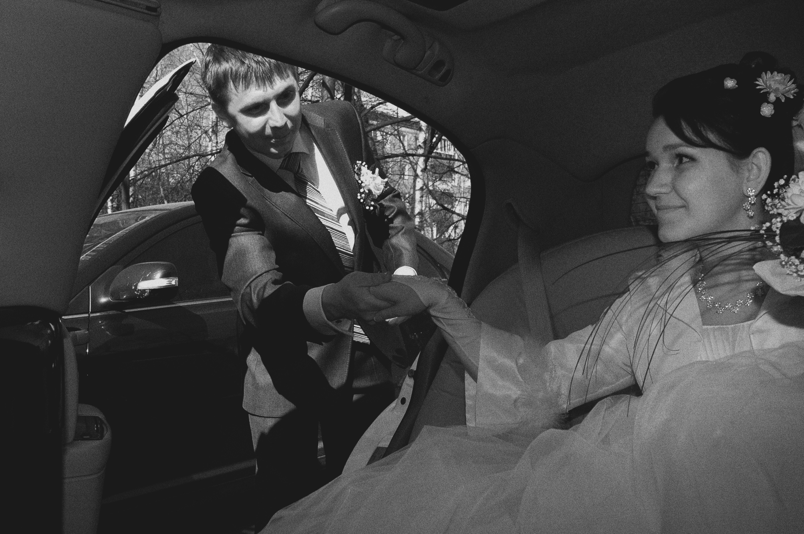 Кирилл и Анна. Свадьба в черно-белых фотографиях. Фотограф в городе Электросталь Ногинск Москва — Алексей Закхеев