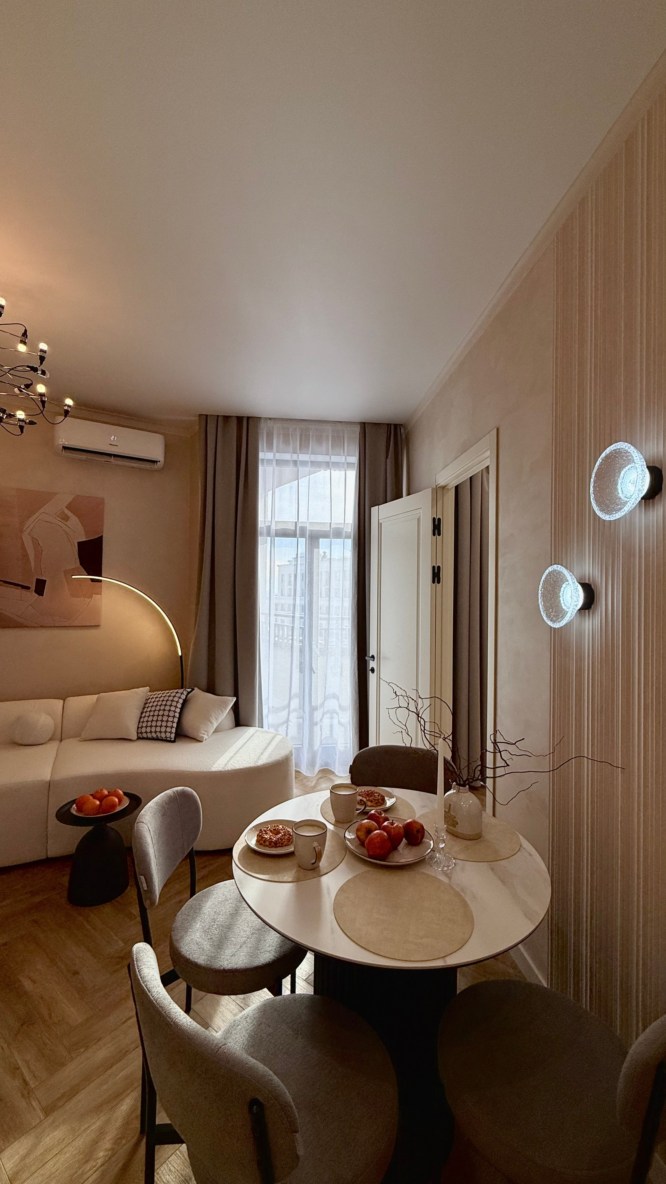 ЖК ID Park Pobedy. Квартира на сачу в долгосрочную аренду уровня комфорт плюс. Дизайн-студия интерьеров Юлии Ивановой