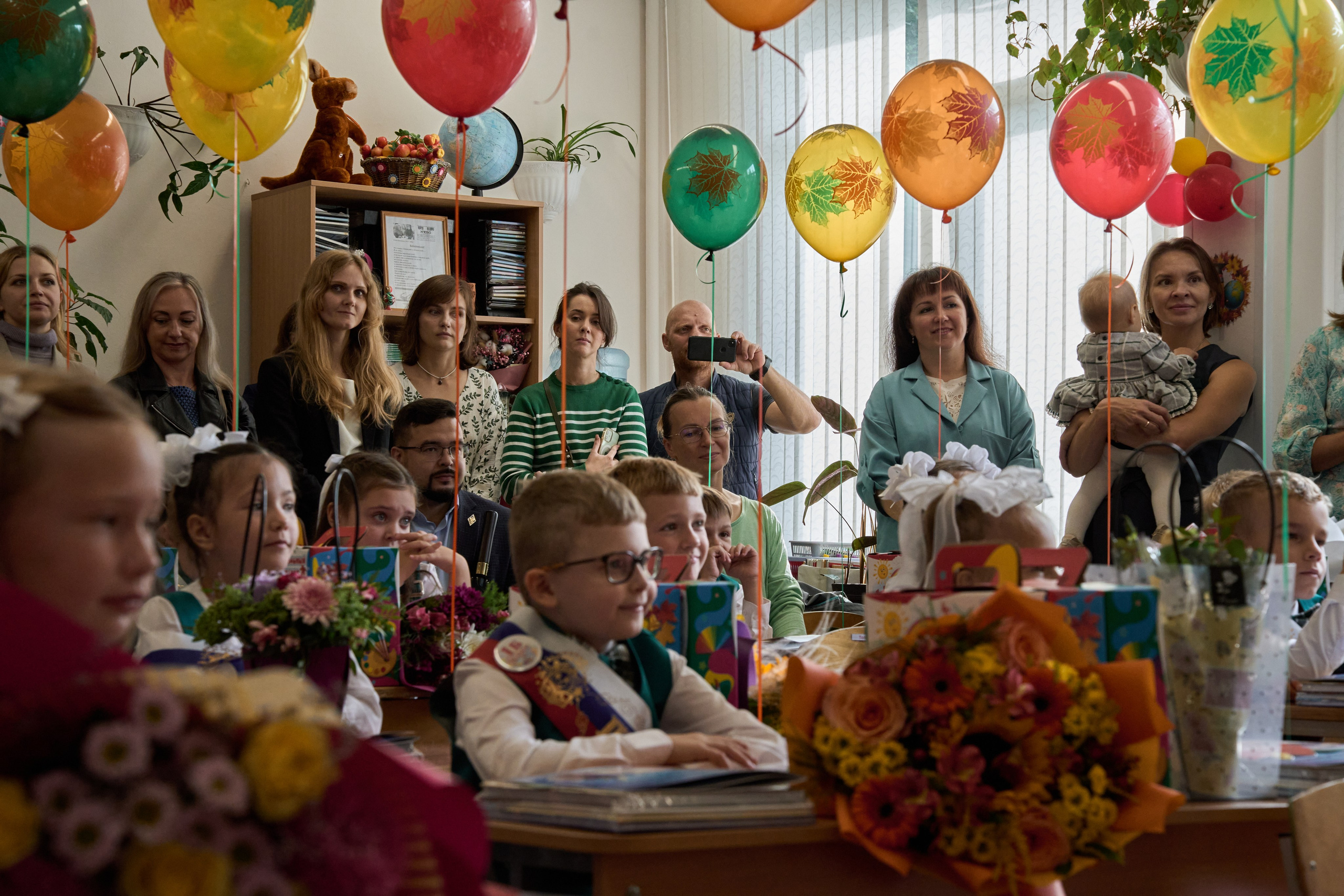 Школьная линейка. 1«Б». Фотограф в Санкт-Петербурге Настя Атом