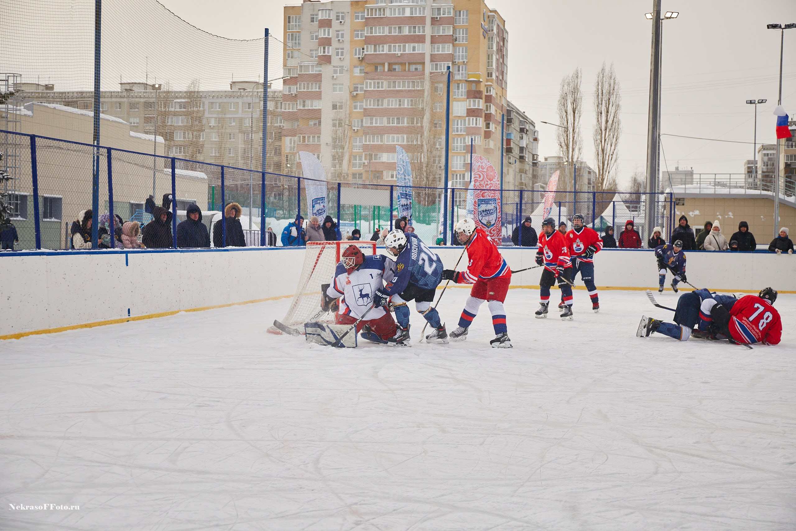 Турнир по хоккею «Русская классика» в рамках Офицерской хоккейной лиги. Спортивный фотограф Некрасов Денис