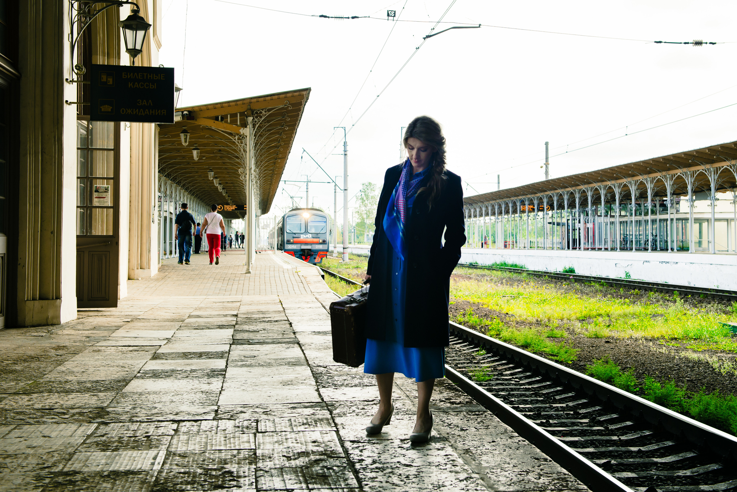 В ожидании поезда. Семейный фотограф Василий Свешников