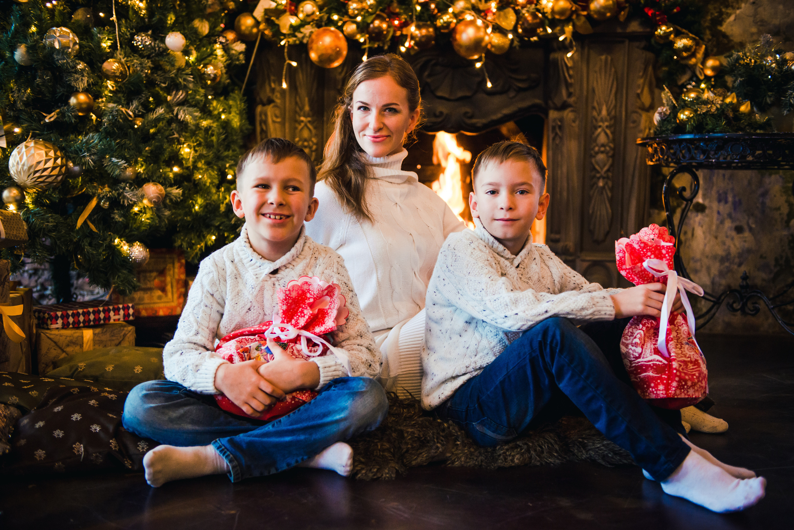 Новый год семьёй в студии