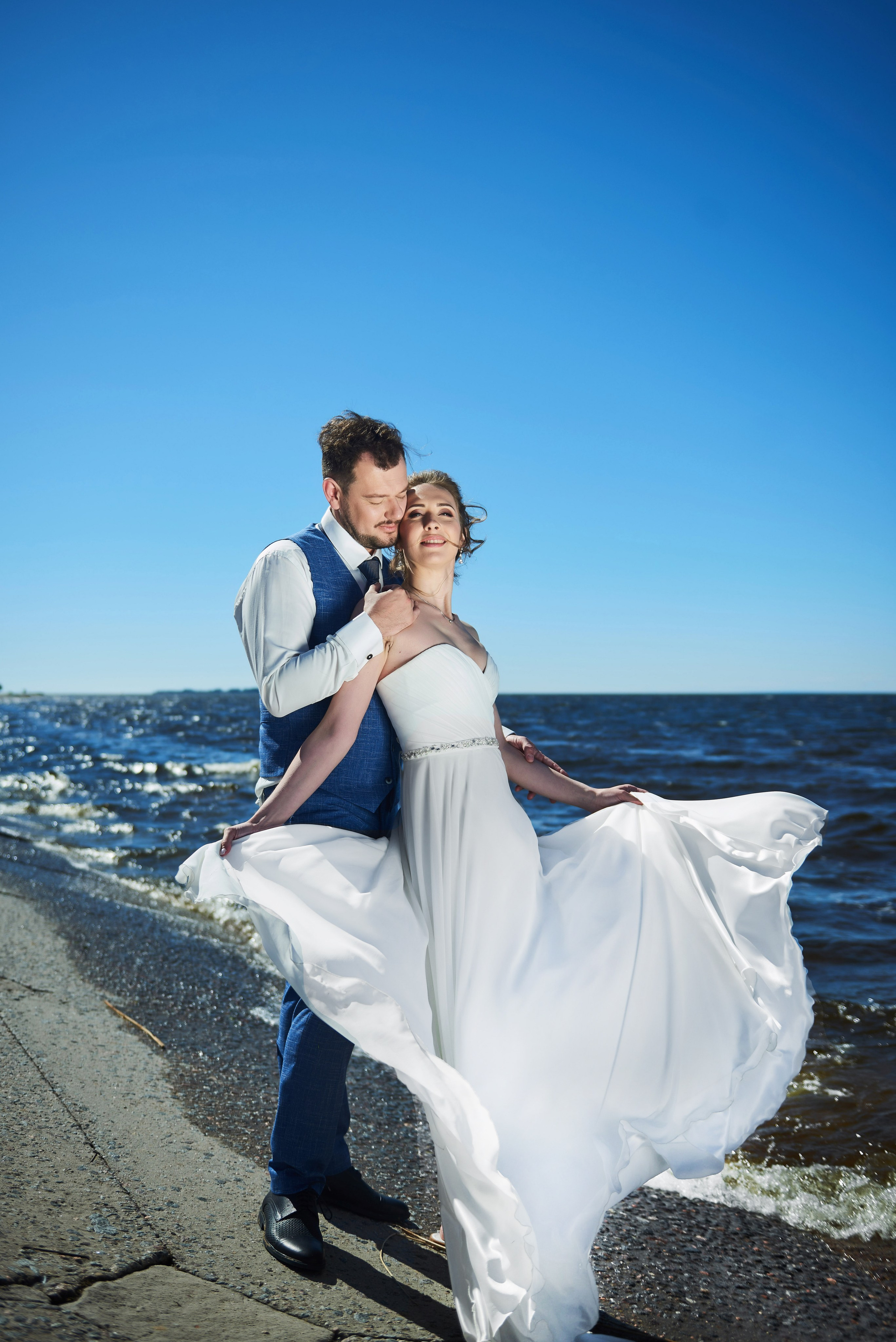 Александра и Вячеслав (фотосессия на берегу Финского залива в парке Дубки в Сестрорецке). Портретный, семейный и свадебный фотограф в Санкт-Петербурге и в Пушкине Ширяев Денис