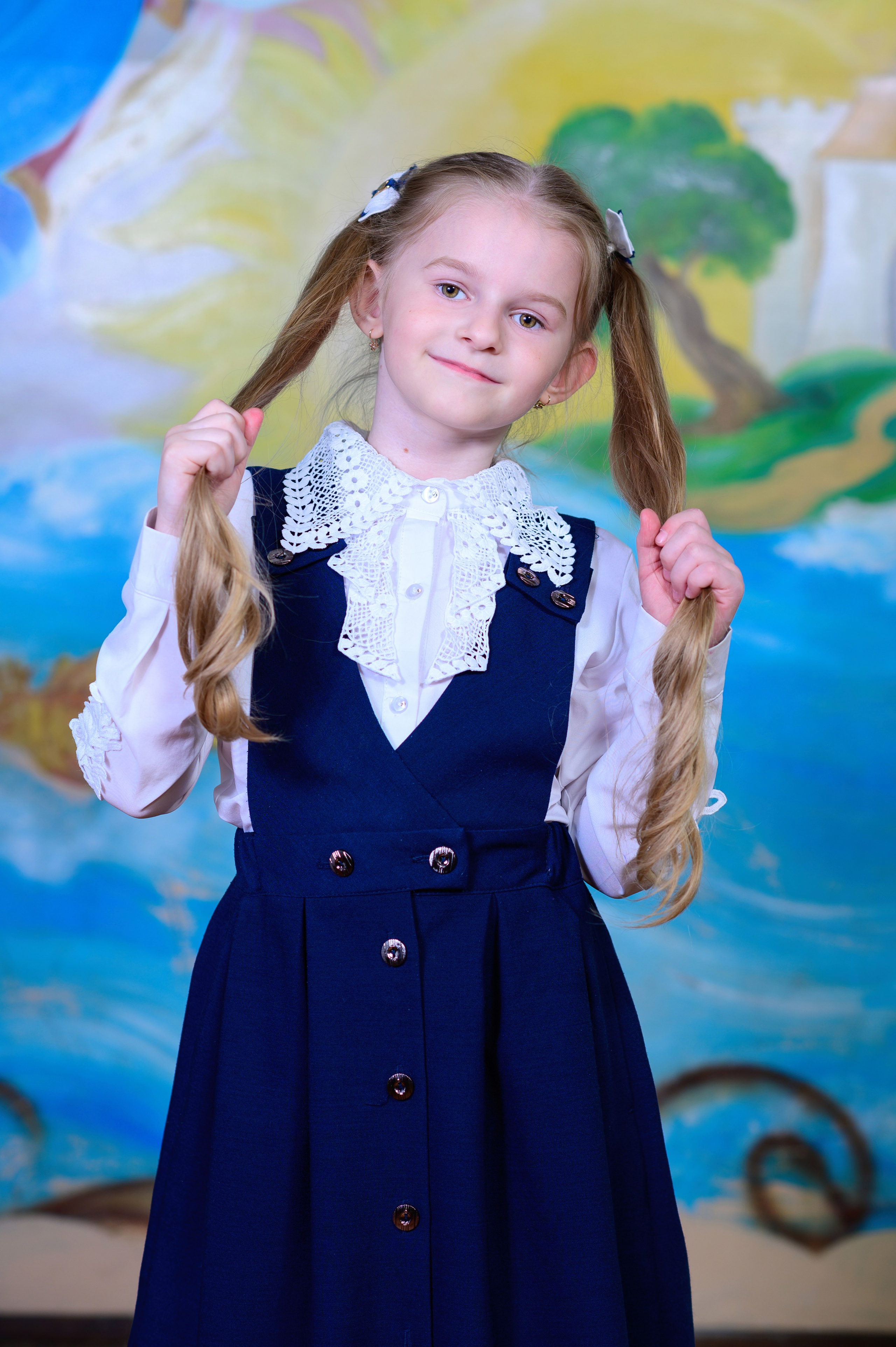 Портрет и общая фотография класса. Выпускной школьный альбом в Москве / Школьный фотограф Юлия Михайленко