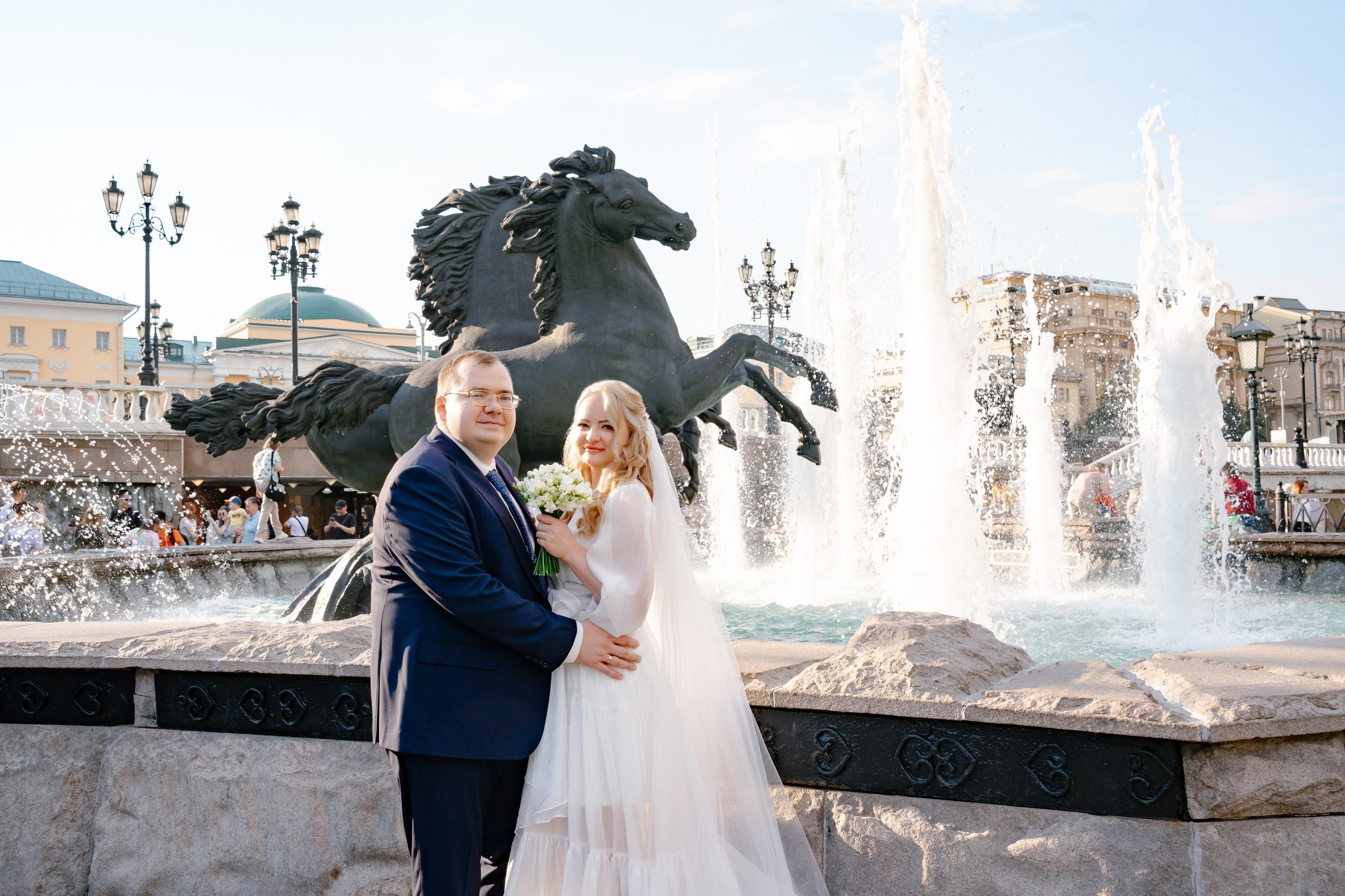 Свадебная фотосъемка в гостинице Националь в самом сердце столицы (часть 2)