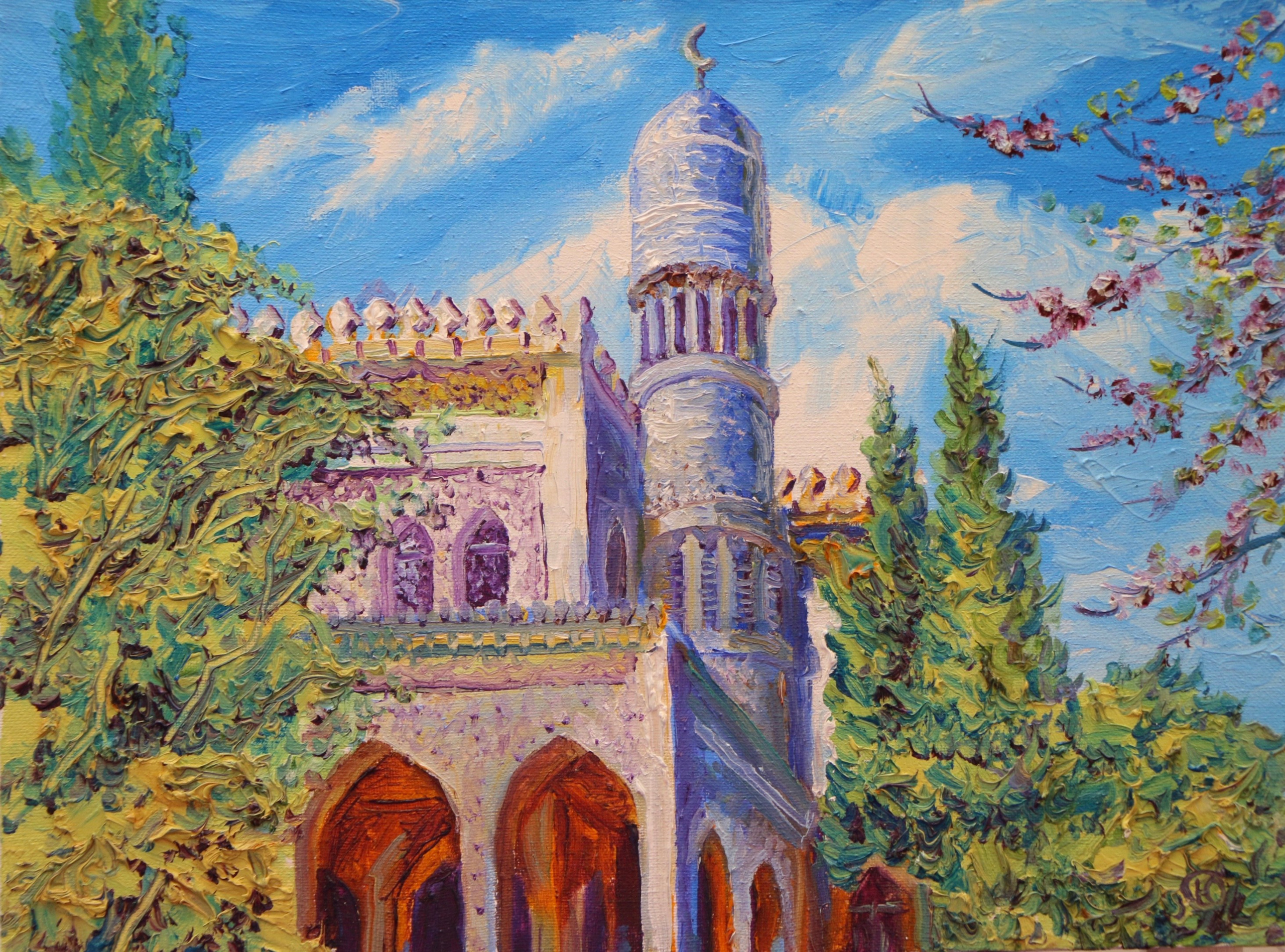 Крымский пейзаж. Продажа картин маслом на холсте в г. Ялта