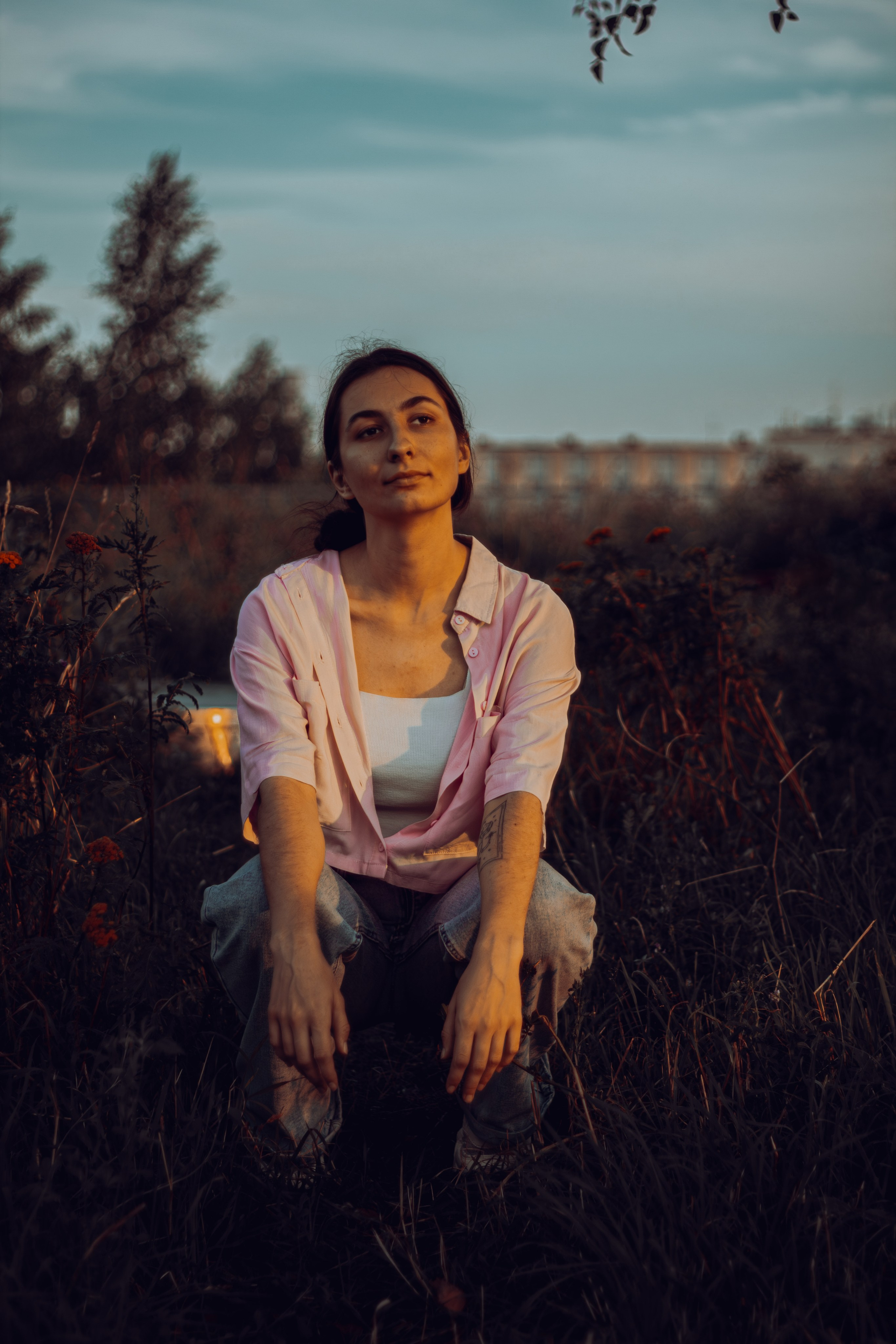 Тень на закате. Фотограф Москва, портрет, стрит, репортаж. Художественная фотосессия