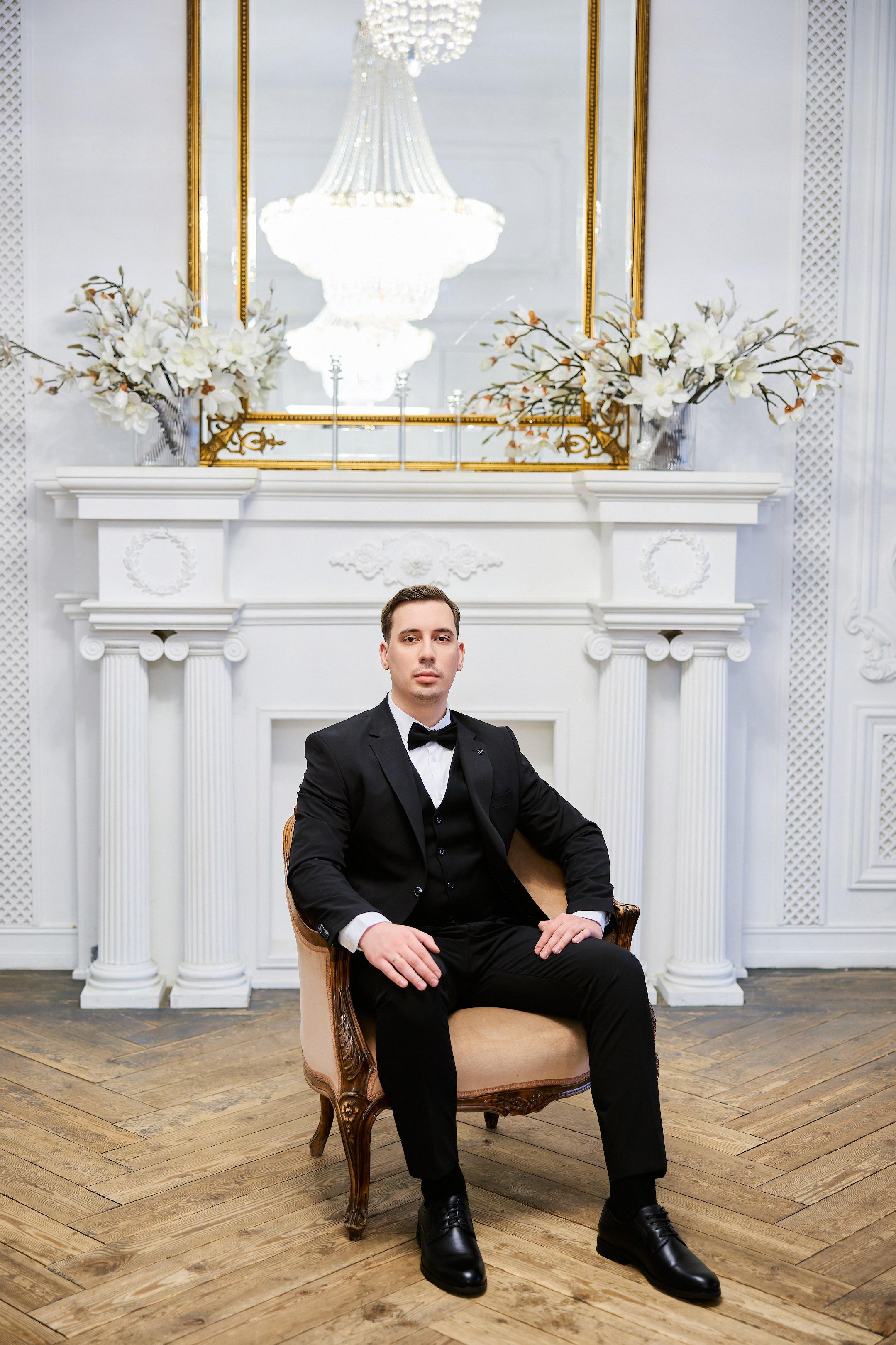 Свадебная фотосессия в студии. Свадебный фотограф Сергей Колбинский