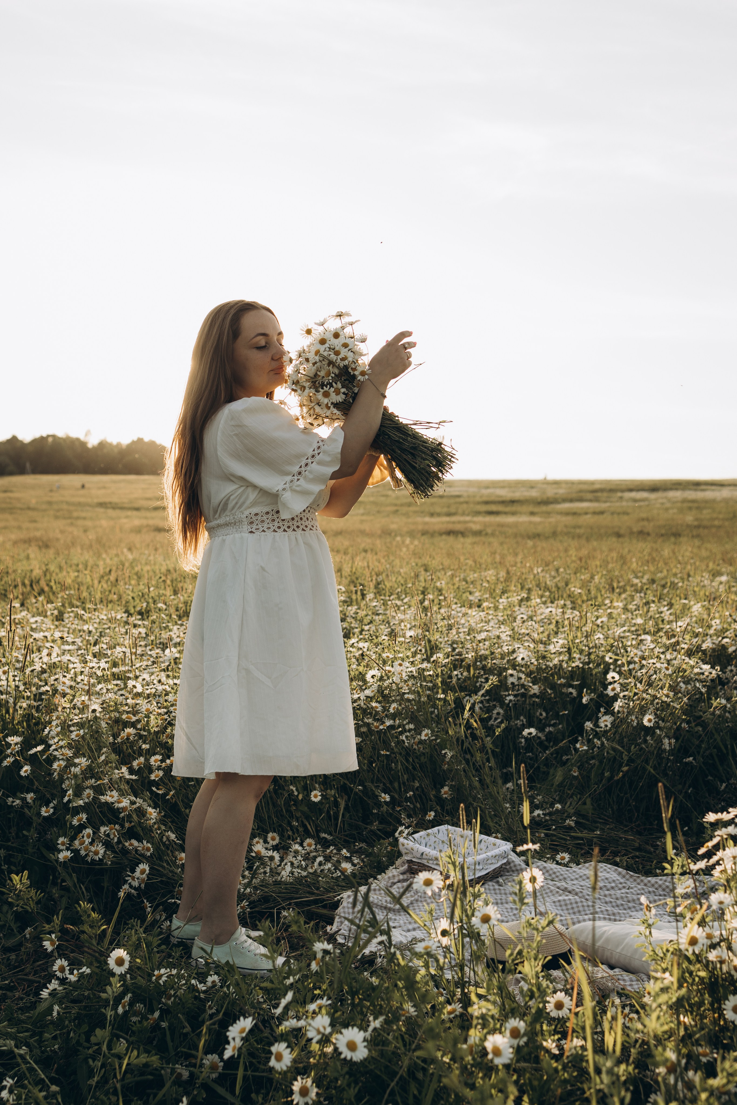 Маша и ромашки. Семейный фотограф в Москве Виктория Ястребинская
