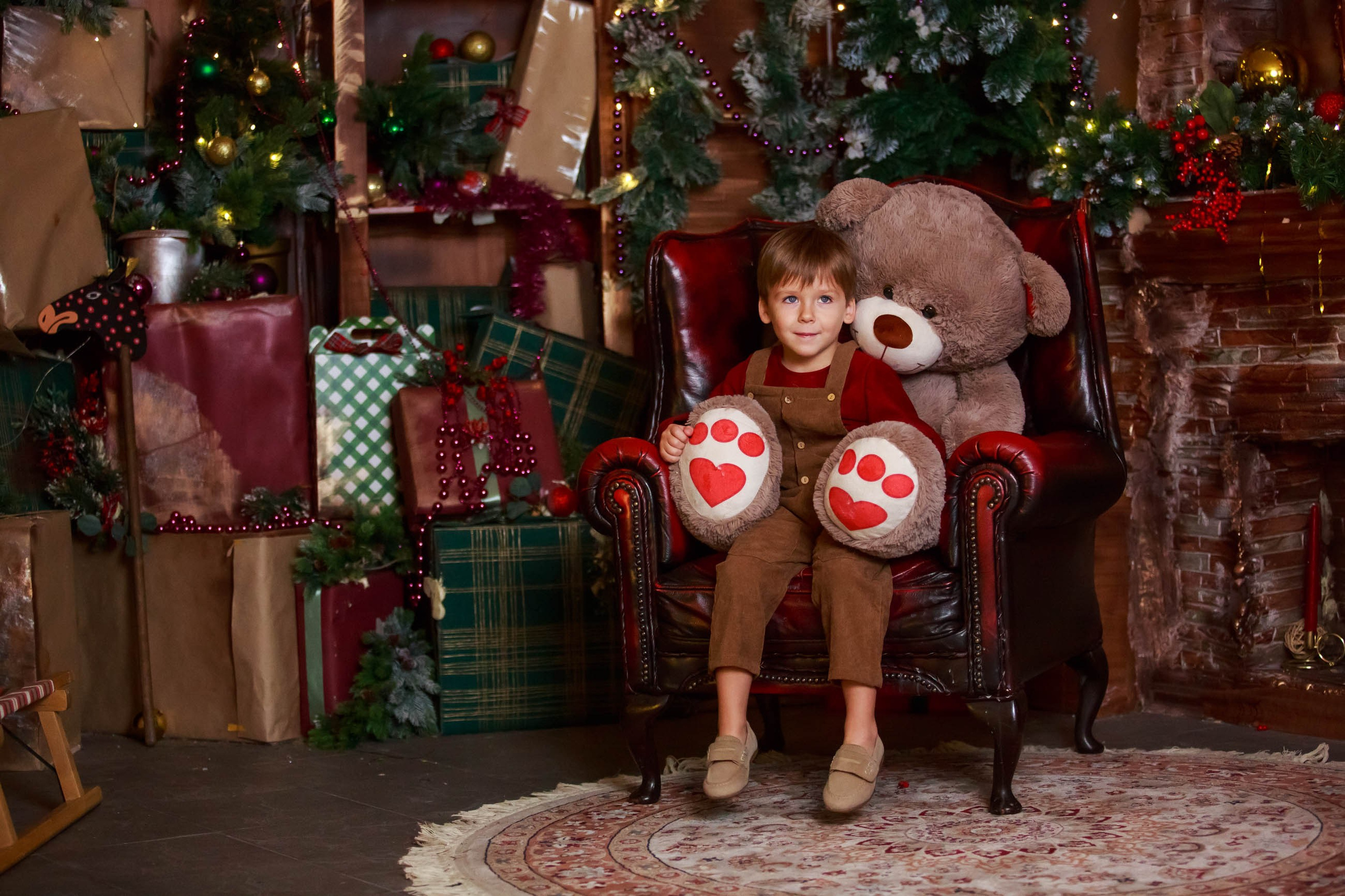 Новогодние малыши Анечка и Лёва. Семейный и детский фотограф в Москве Мария Быкова