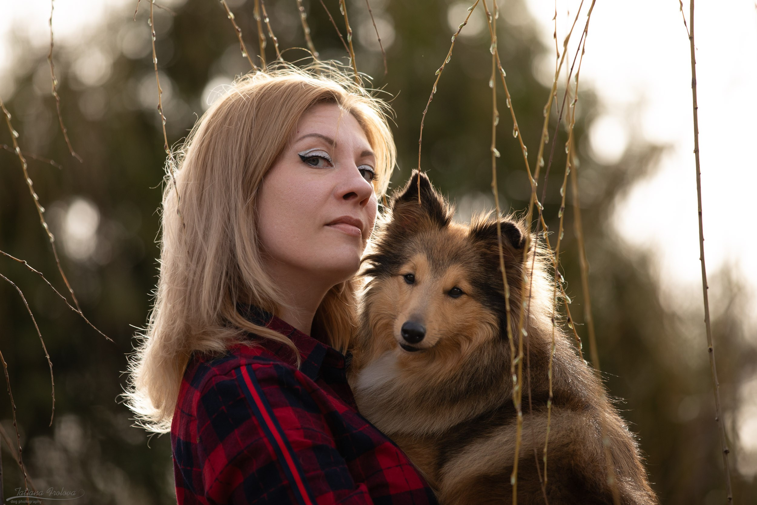 Фотопрогулка для шелти и её хозяйки в Ботаническом саду. Фотограф-анималист в Москве и Московской области Татьяна Фролова