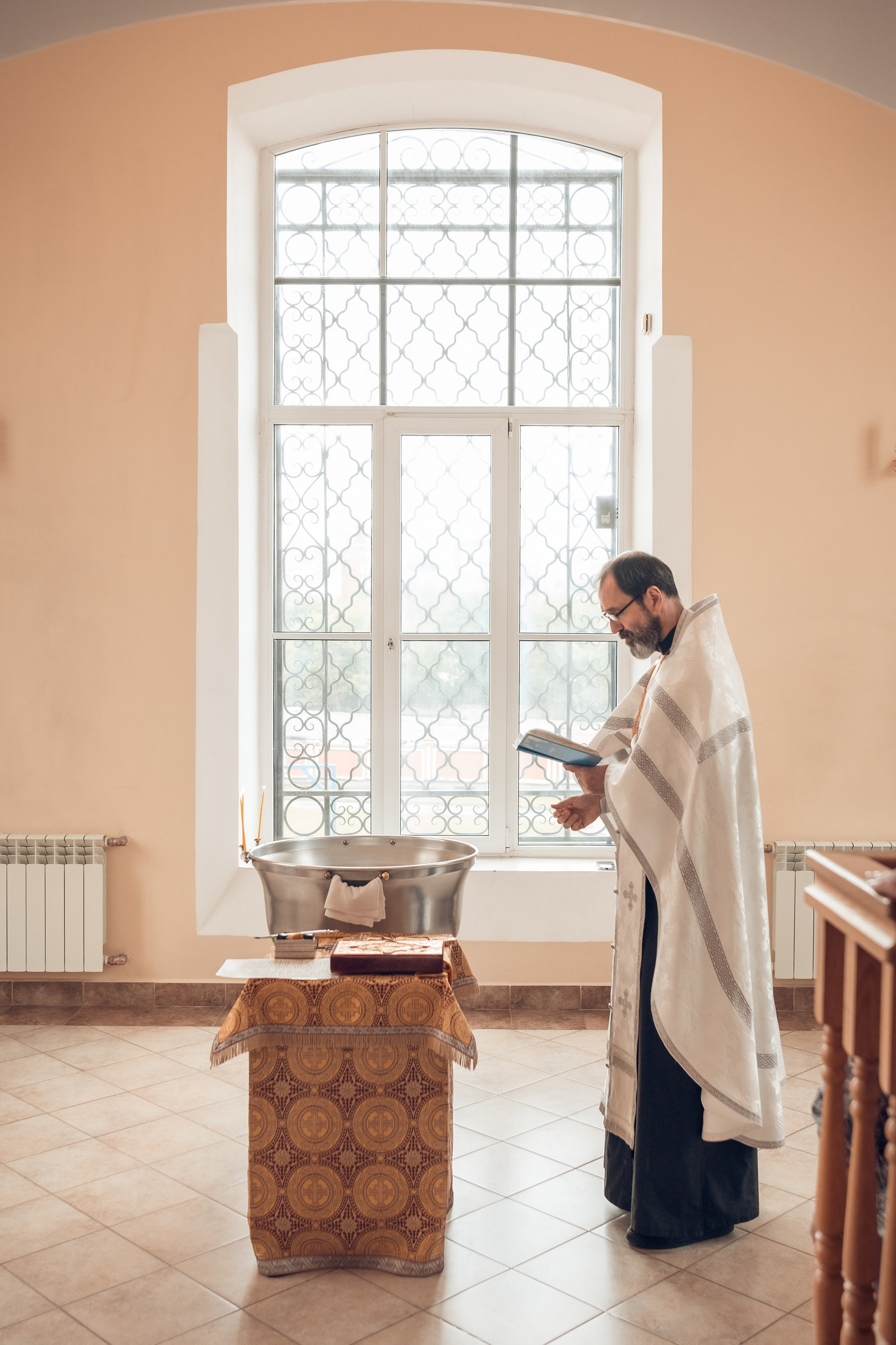 Таинство Крещения Марии в соборе Покрова Божьей Матери. Главная