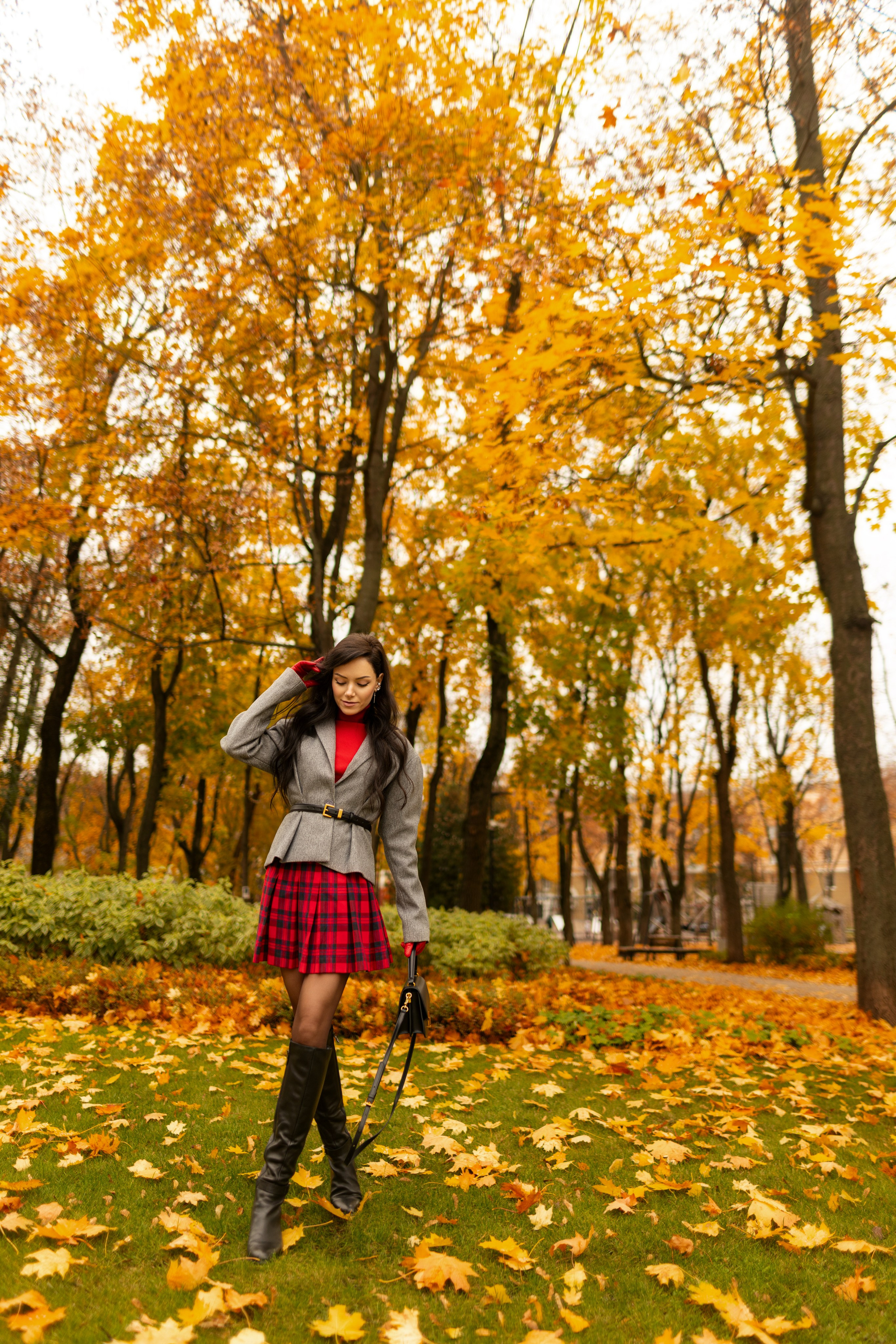 Фотосет с Екатериной в парке на осеннюю тему для «себя». Дмитрий Шульгин, портретный фотограф в Воронеже
