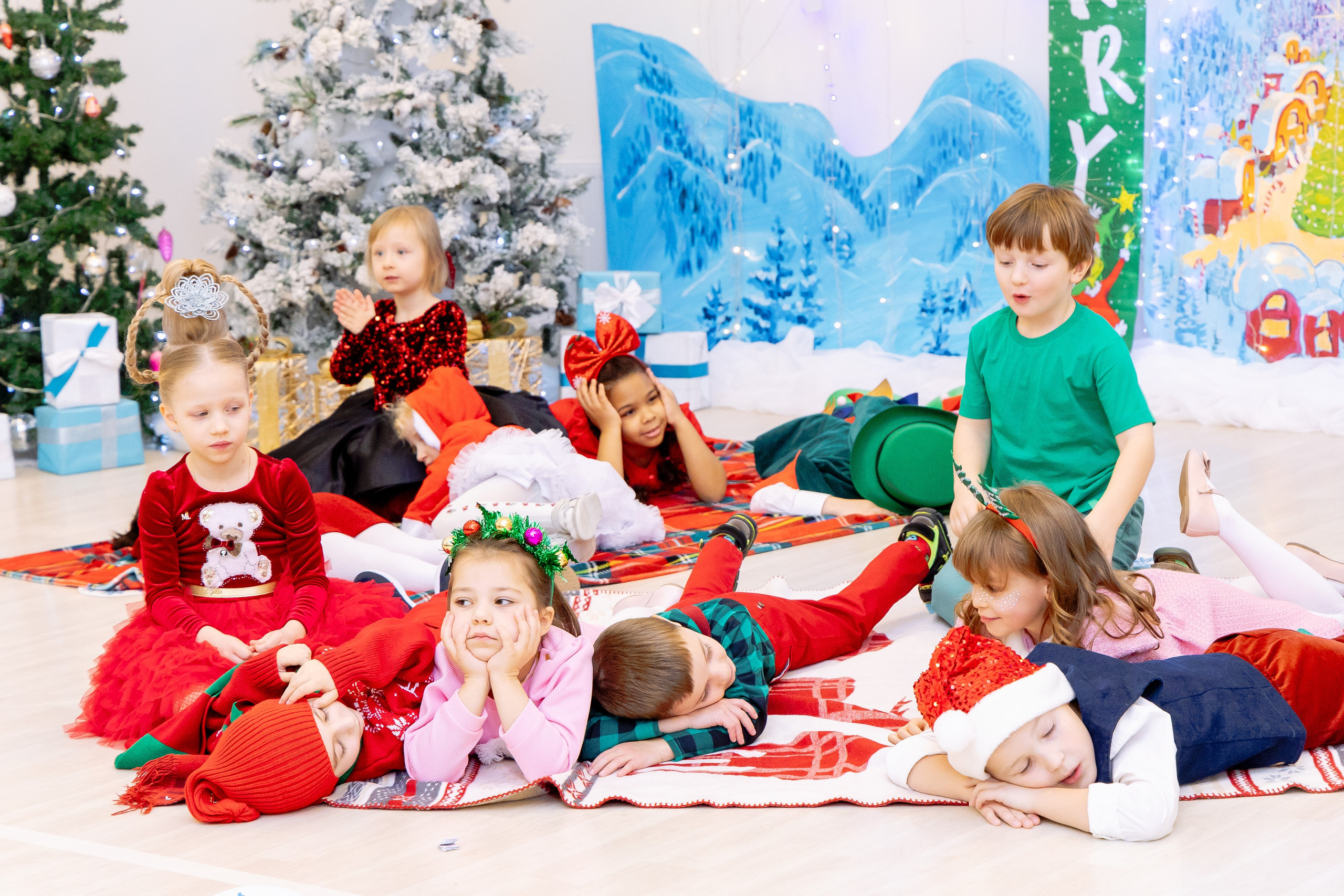 фотосессия новогоднего утренника