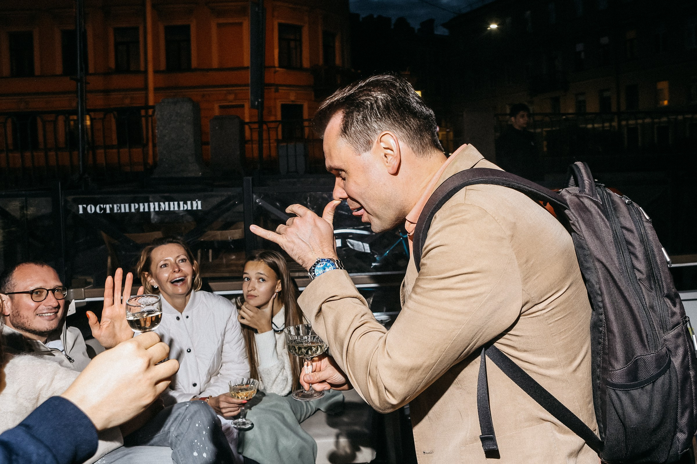 Репортажный фотограф на кораблик Питер