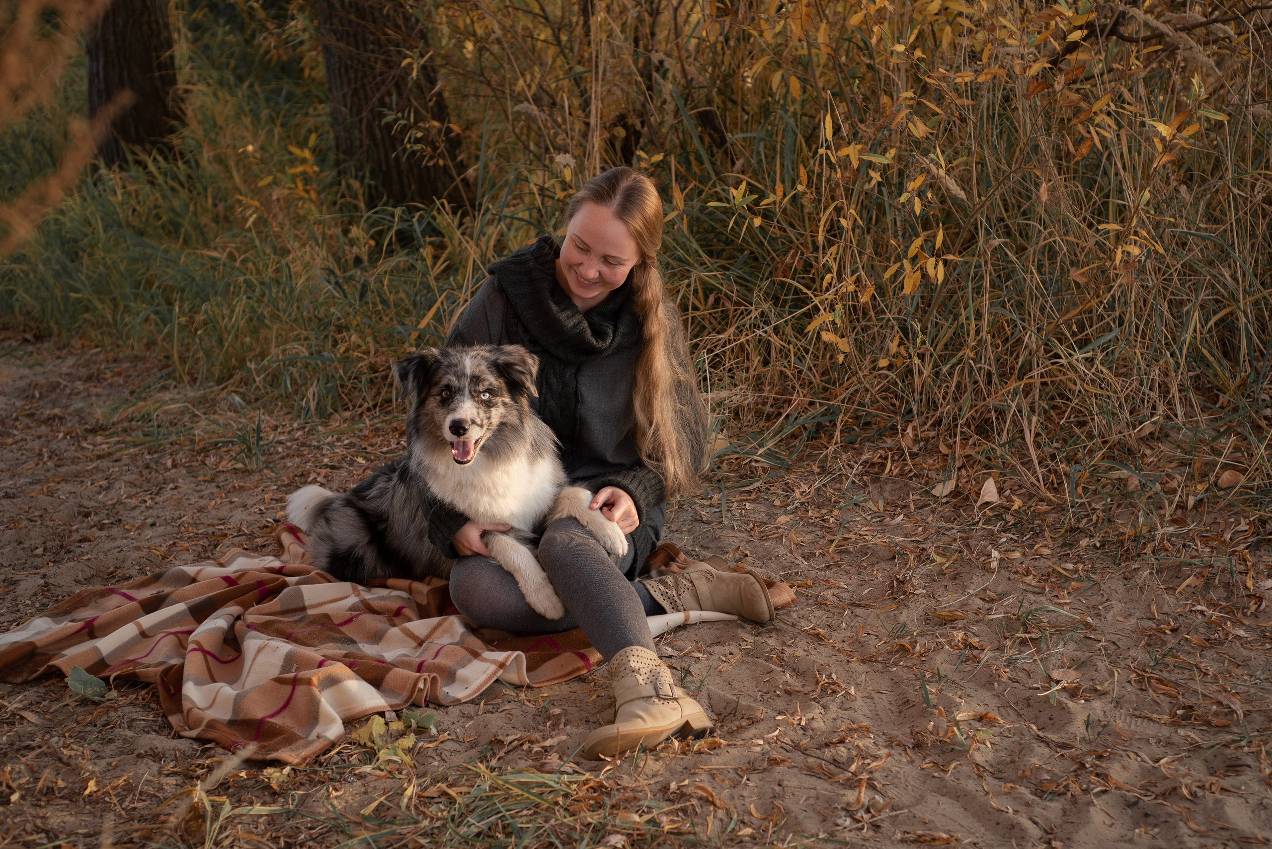 Юлия и Амур. Фотограф анималист в Казани Алина Сулейманова. Фотограф животных