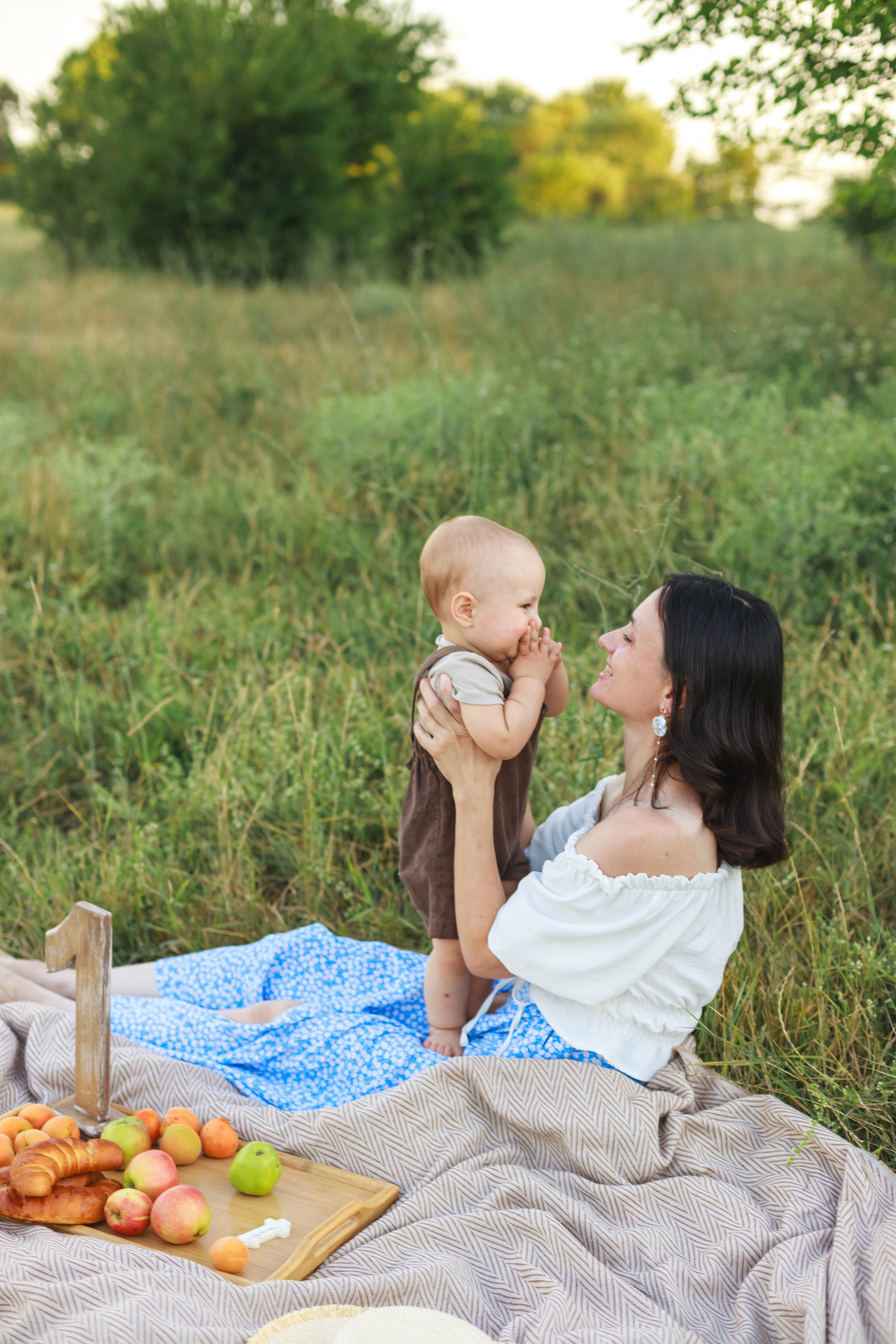 Годик Лёши на пикнике. Детский и семейный фотограф в Краснодаре Альбина Морозова