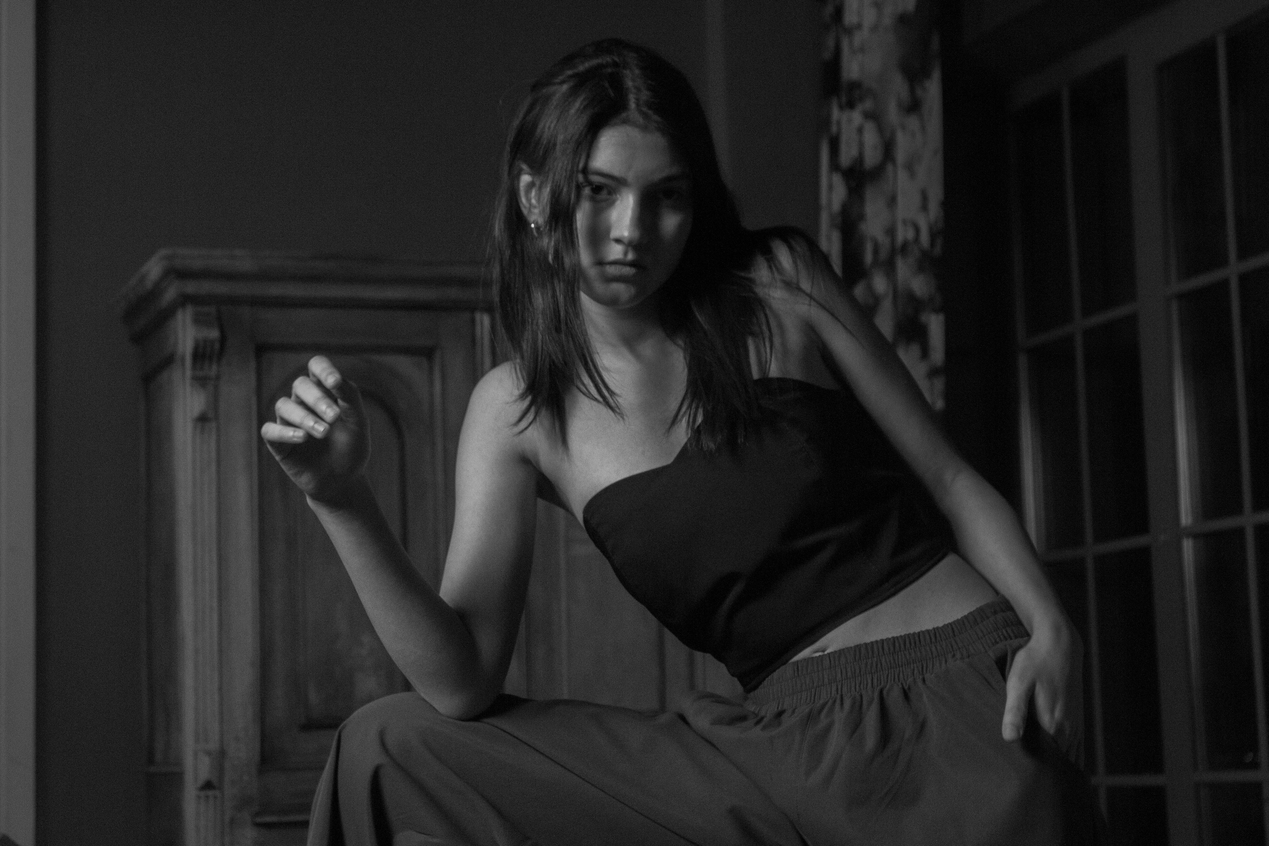 Алина в студии «Камера обскура». Фотограф Екатерина Козловская