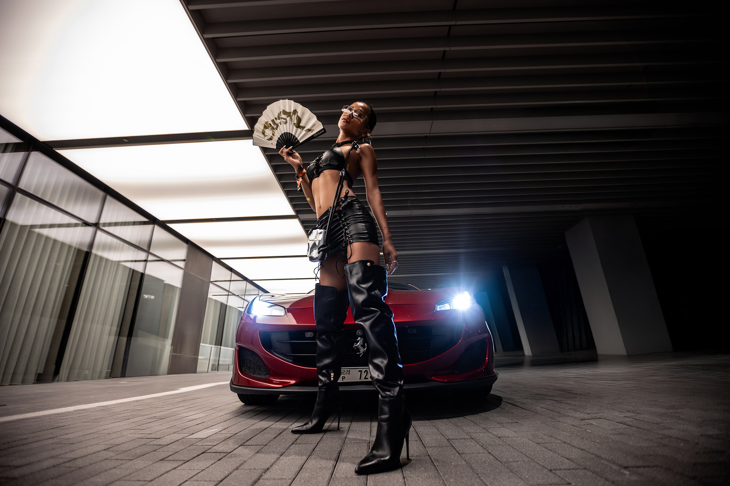 Fashion & Lifestyle Photoshoot in Dubai — Model Photography with Ferrari. Evgen Yatsenko — Photographer in Dubai