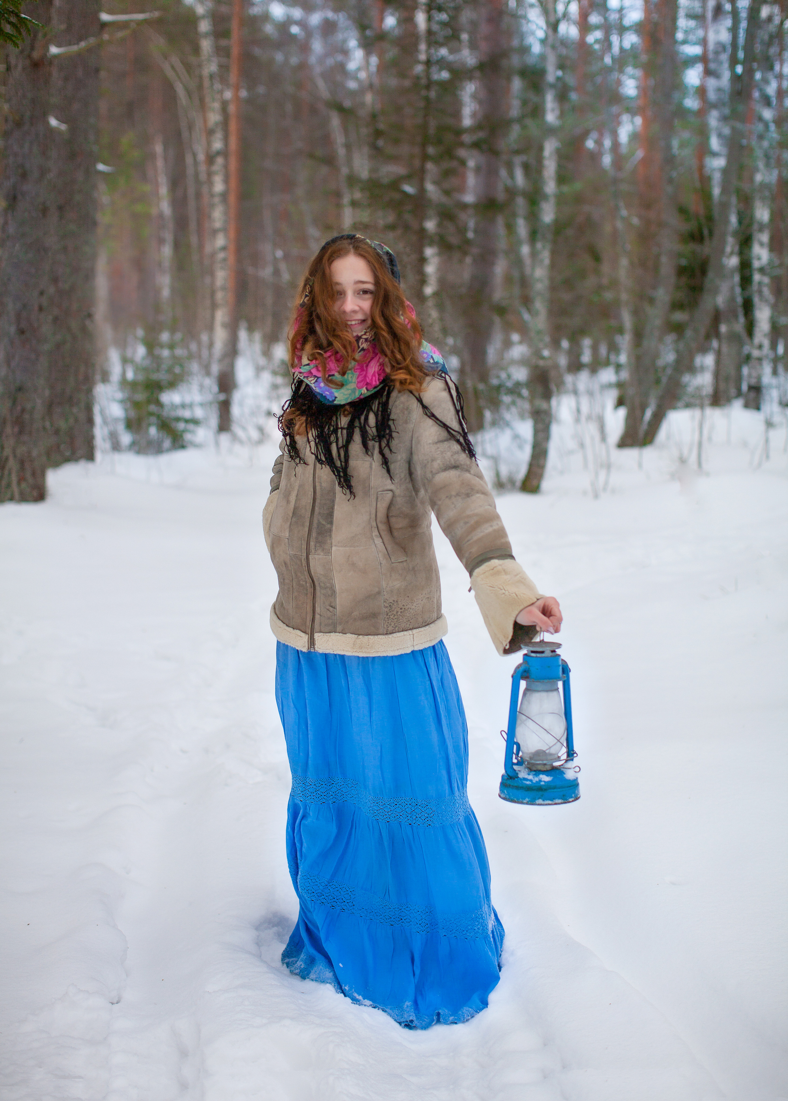 Зимой тепло в кругу семьи. Портретная и семейная съемка. Фотограф анималист