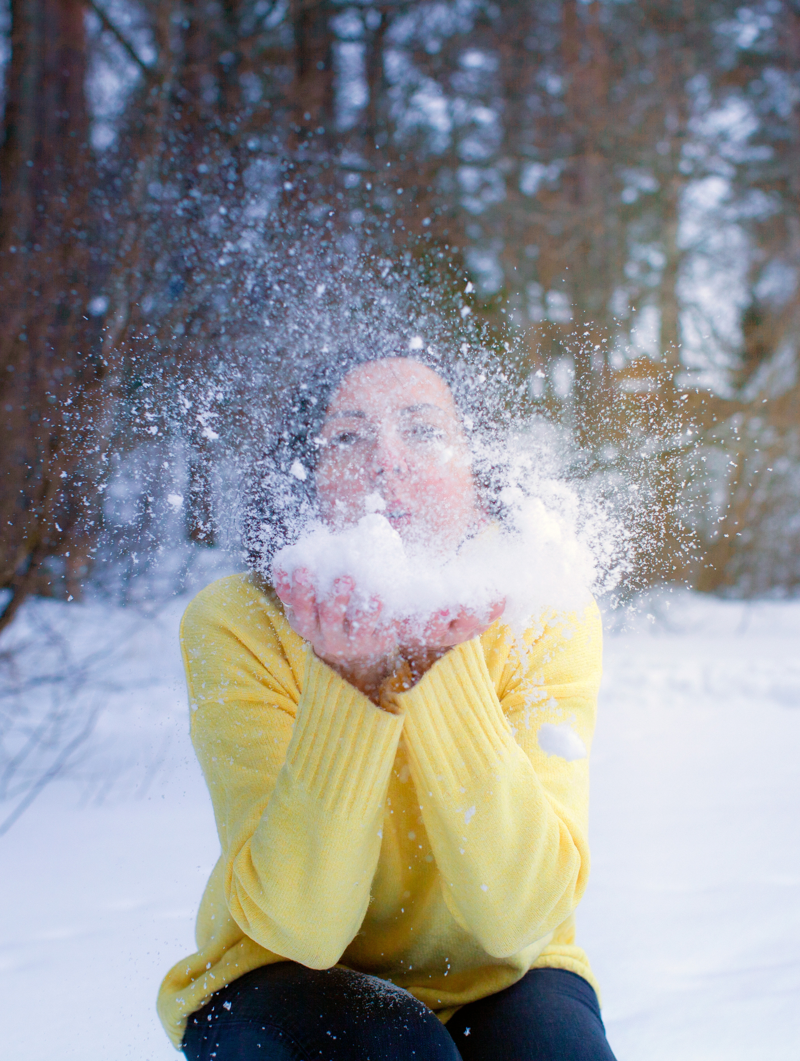 Зимой тепло в кругу семьи. Портретная и семейная съемка. Фотограф анималист