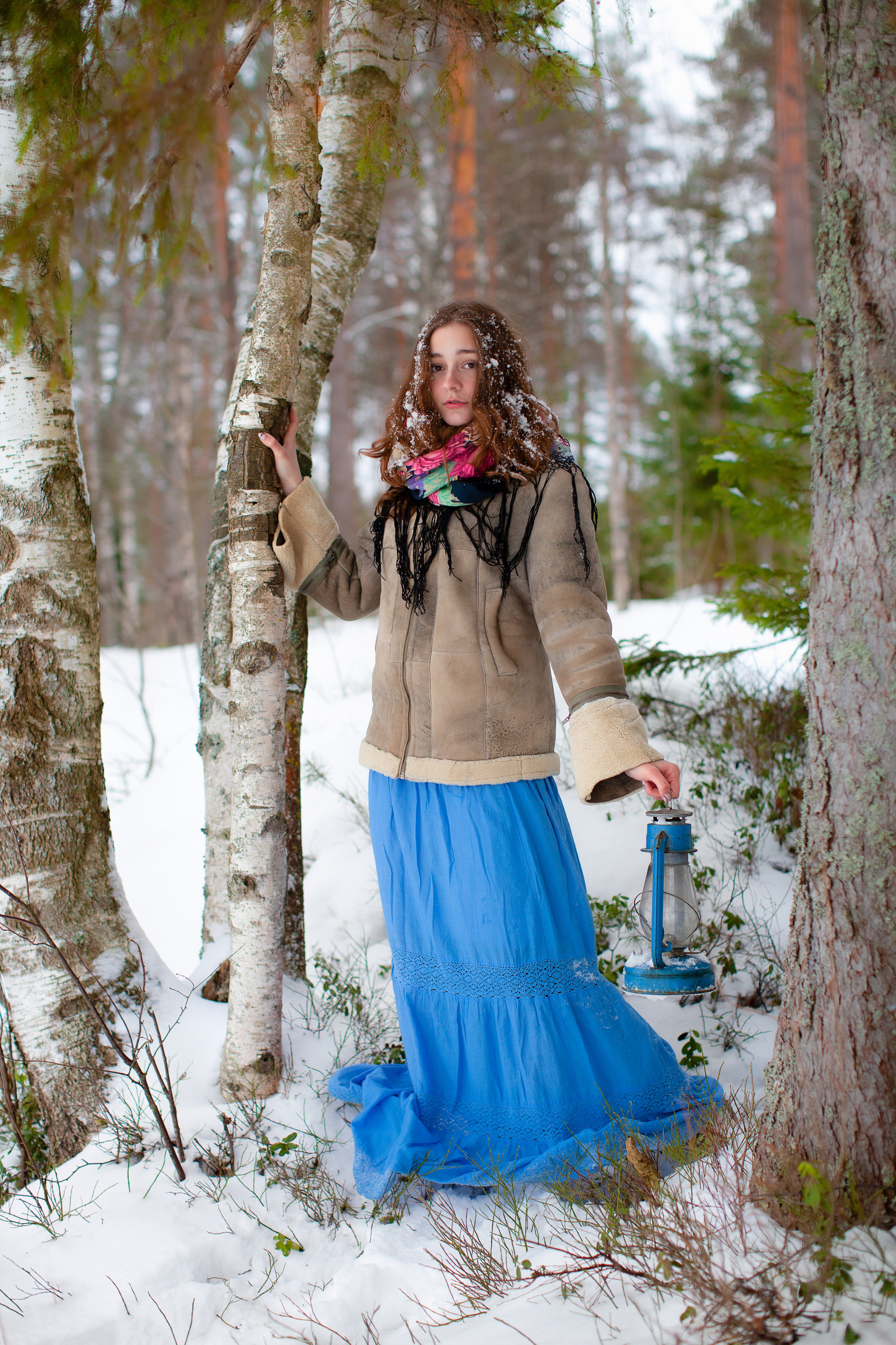 Зимой тепло в кругу семьи. Портретная и семейная съемка. Фотограф анималист