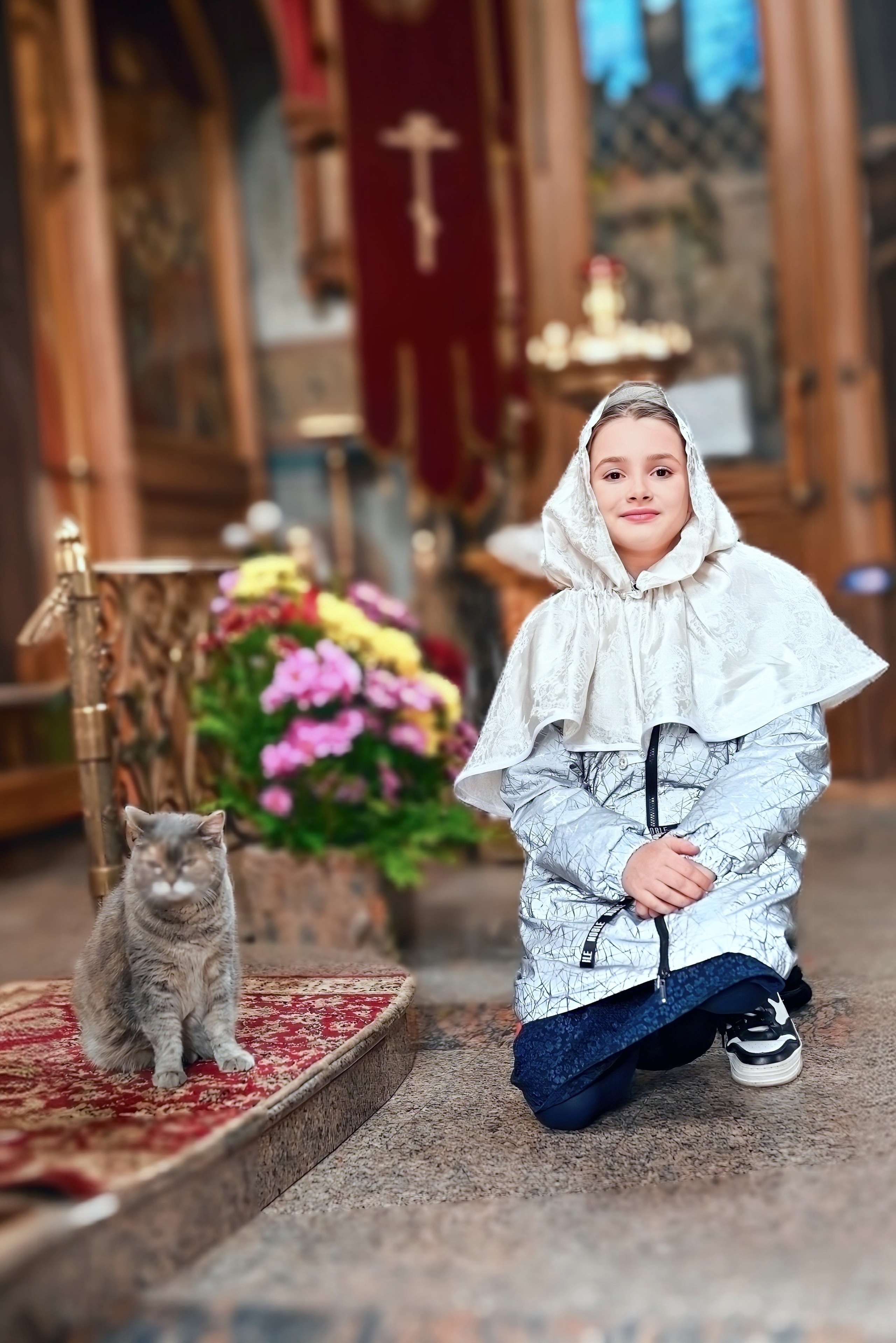 Крещение мама Лилия. Семейный и детский фотограф Москва