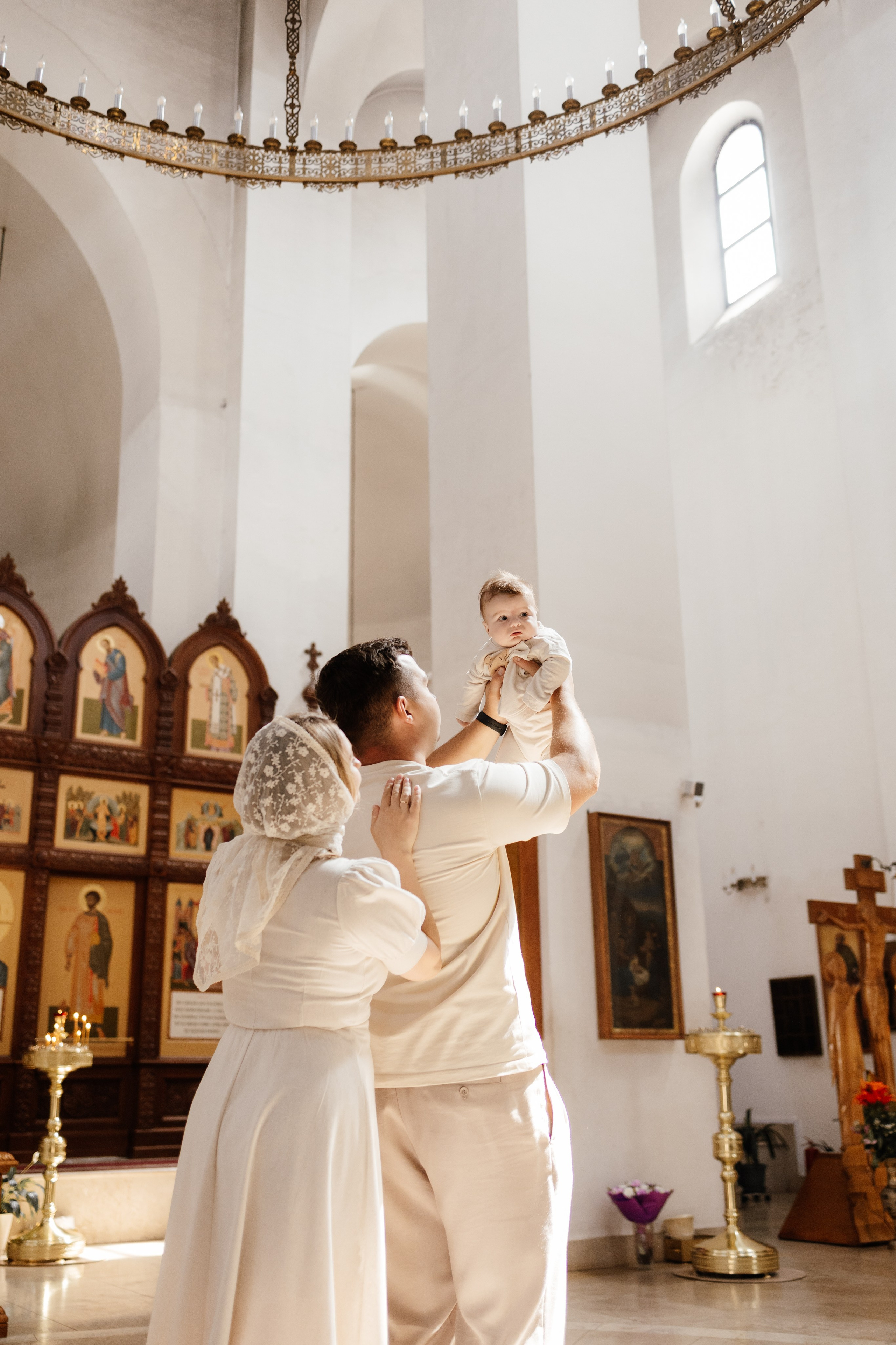 Таинство Крещения Саши. Фотограф новорождённых Newborn Москва