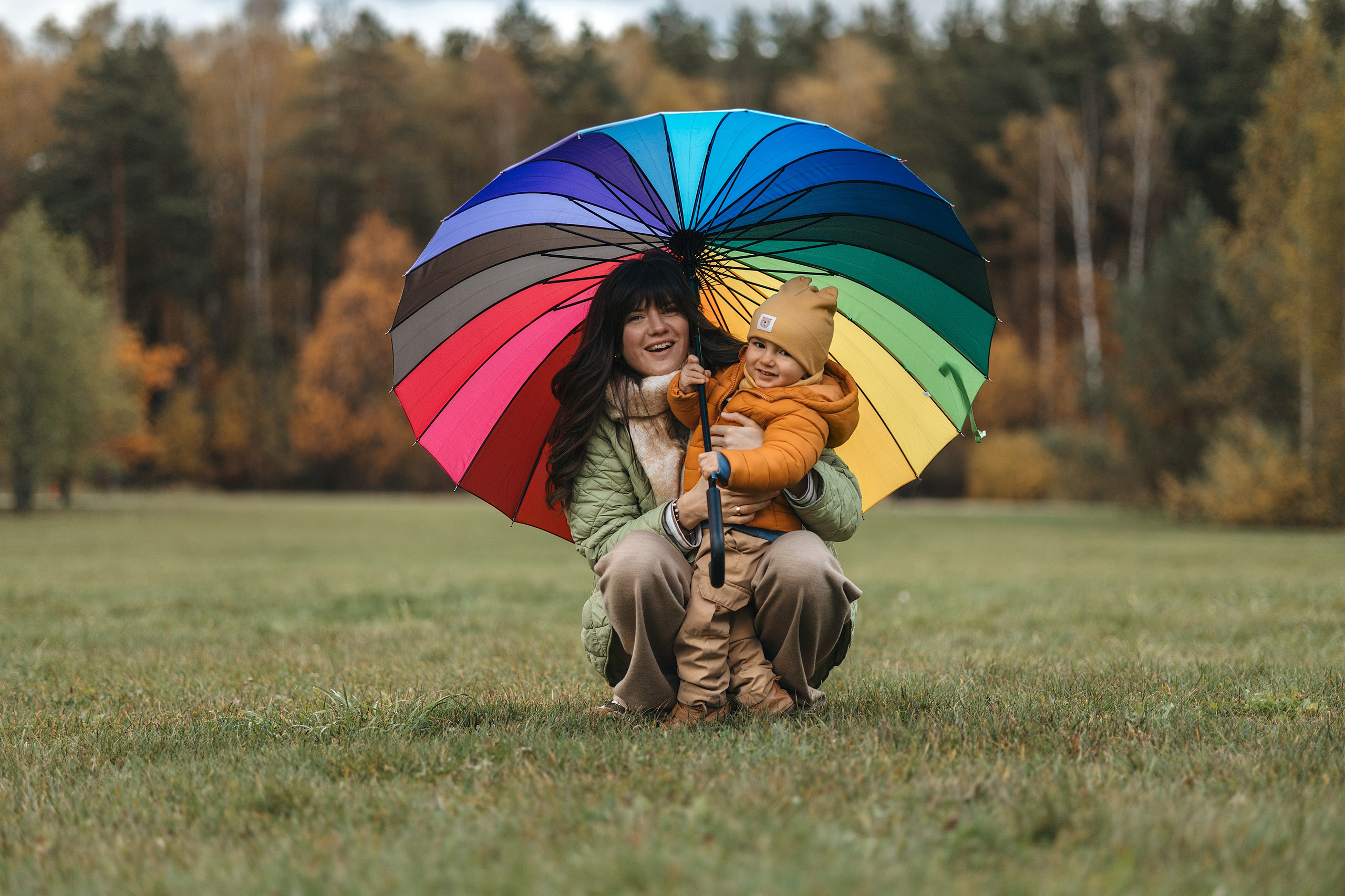 Осенняя семейная съемка. Фотограф Анималист в Москве Анастасия Жучкова