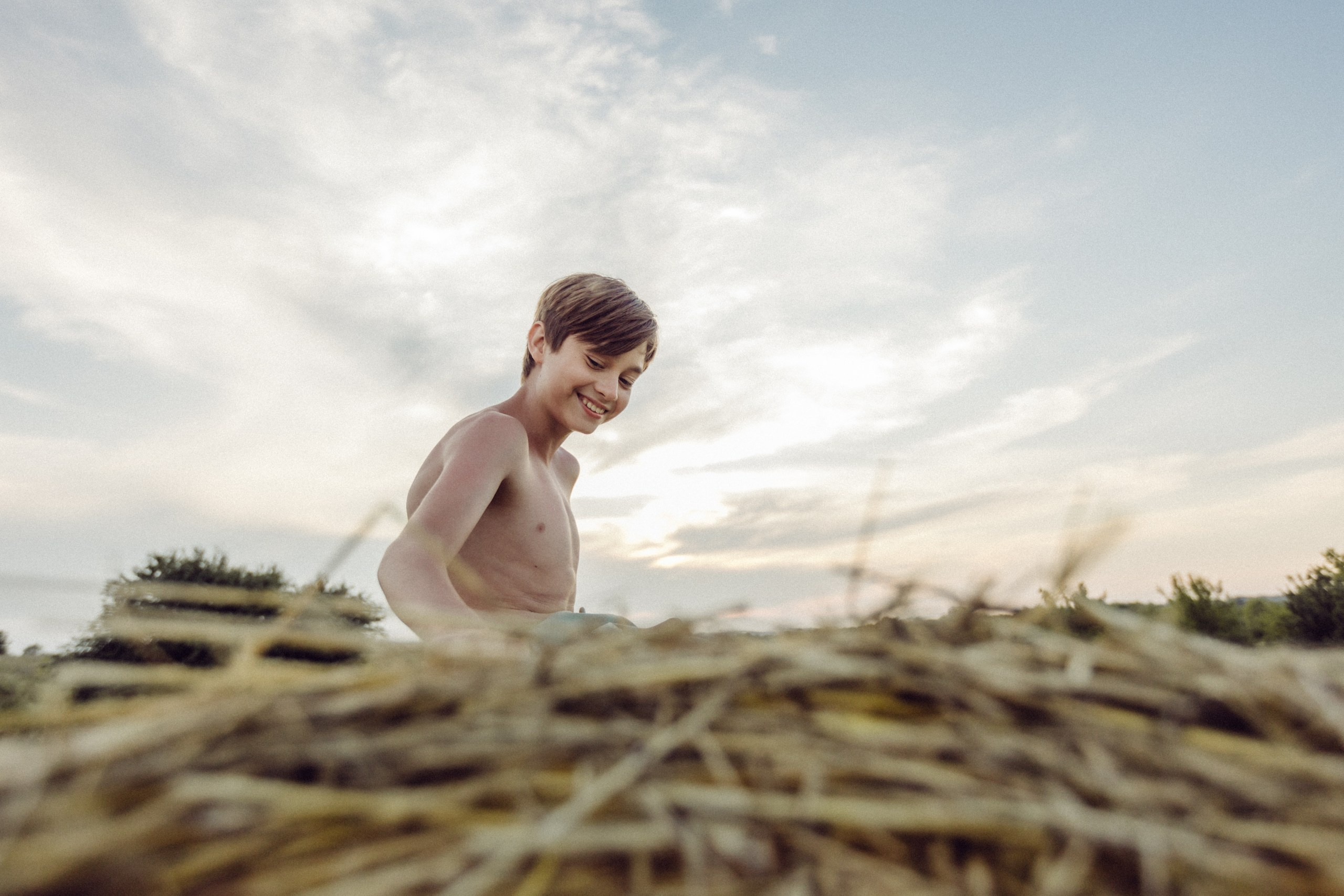 Красный шар. Семейный LIFESTYLE фотограф в Москве