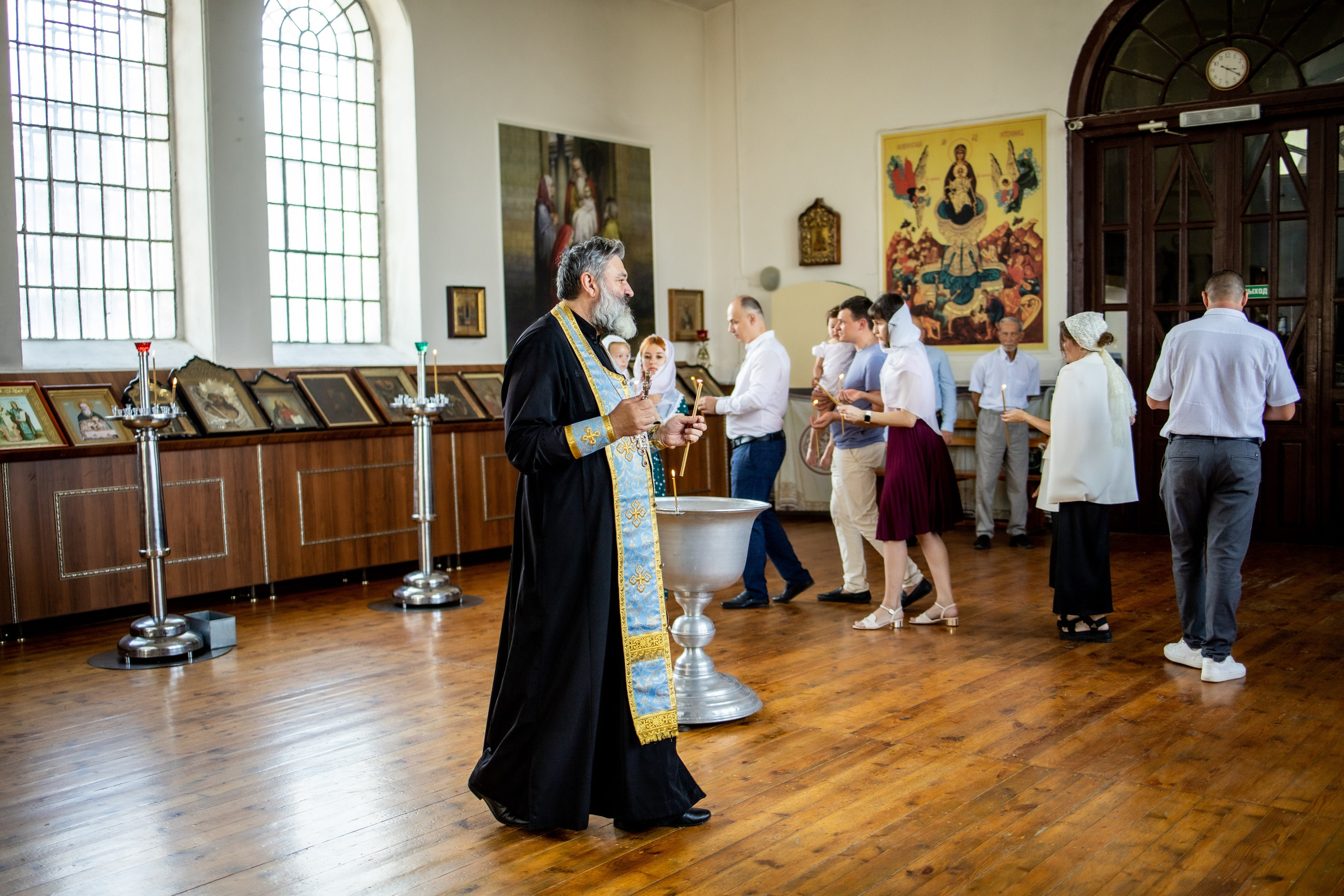 Таинство Крещения Евы, Арины и Дарьи. Фотограф Надежда Лукьянова