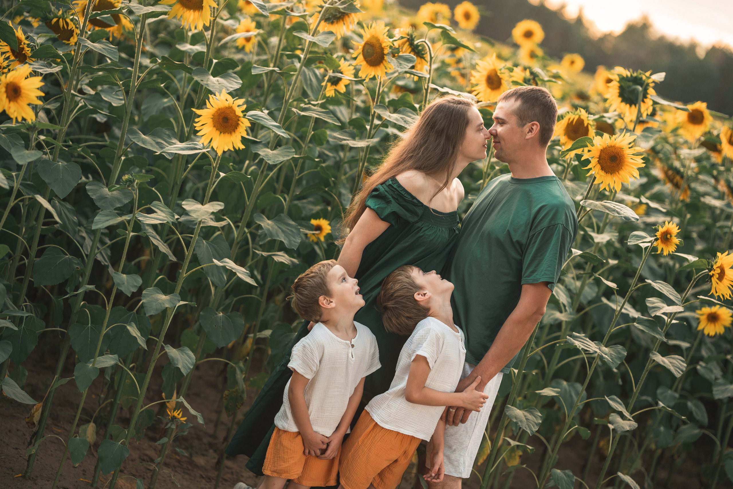 ПОДСОЛНУХИ. Семья Елизаветы. Фотограф Марта Козел. Гродно, Беларусь