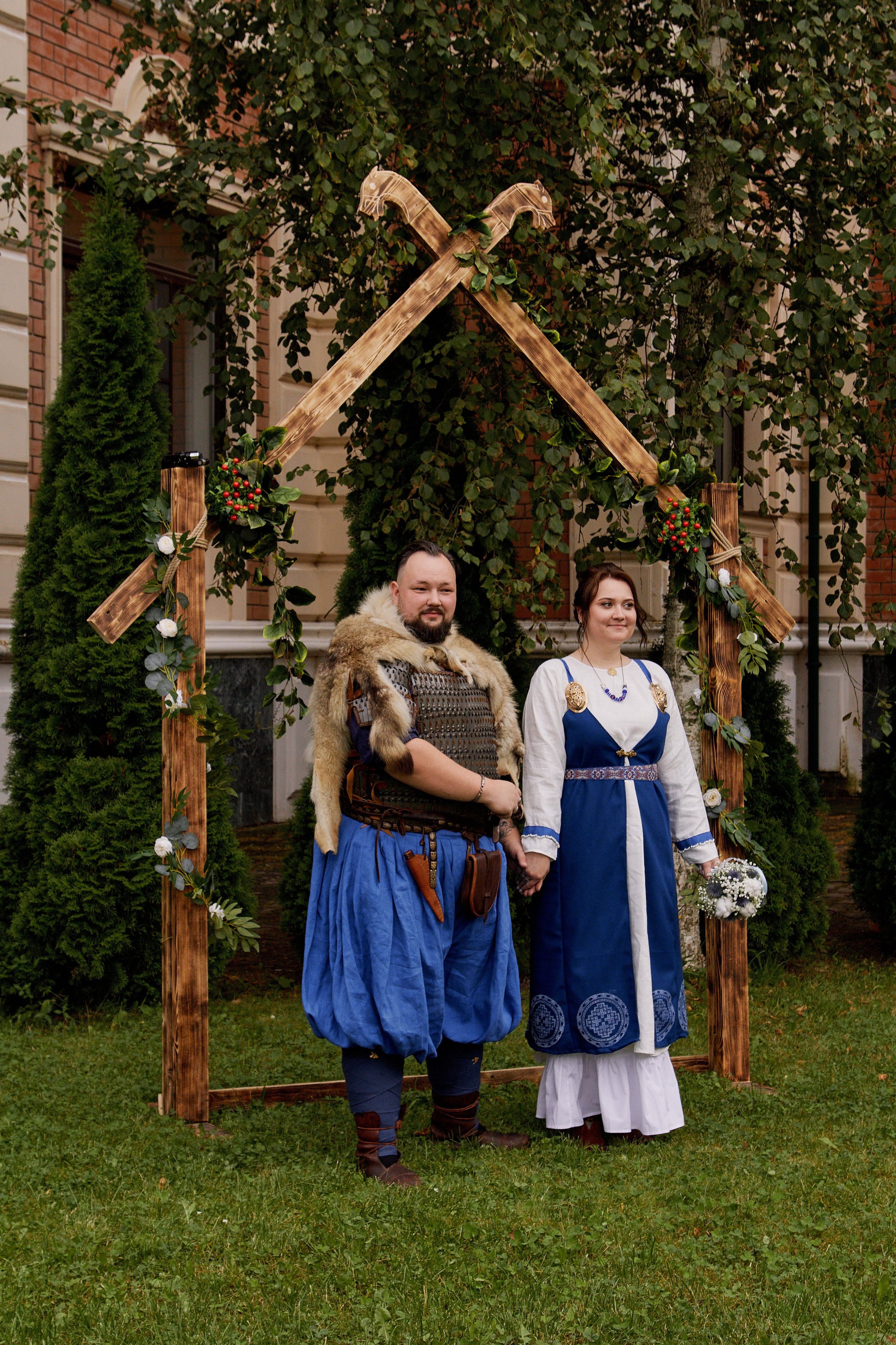 Юлия и Антон. Выездная роспись в стиле викингов. Фотограф лавстори Москва/МО Приятелева Ангелина