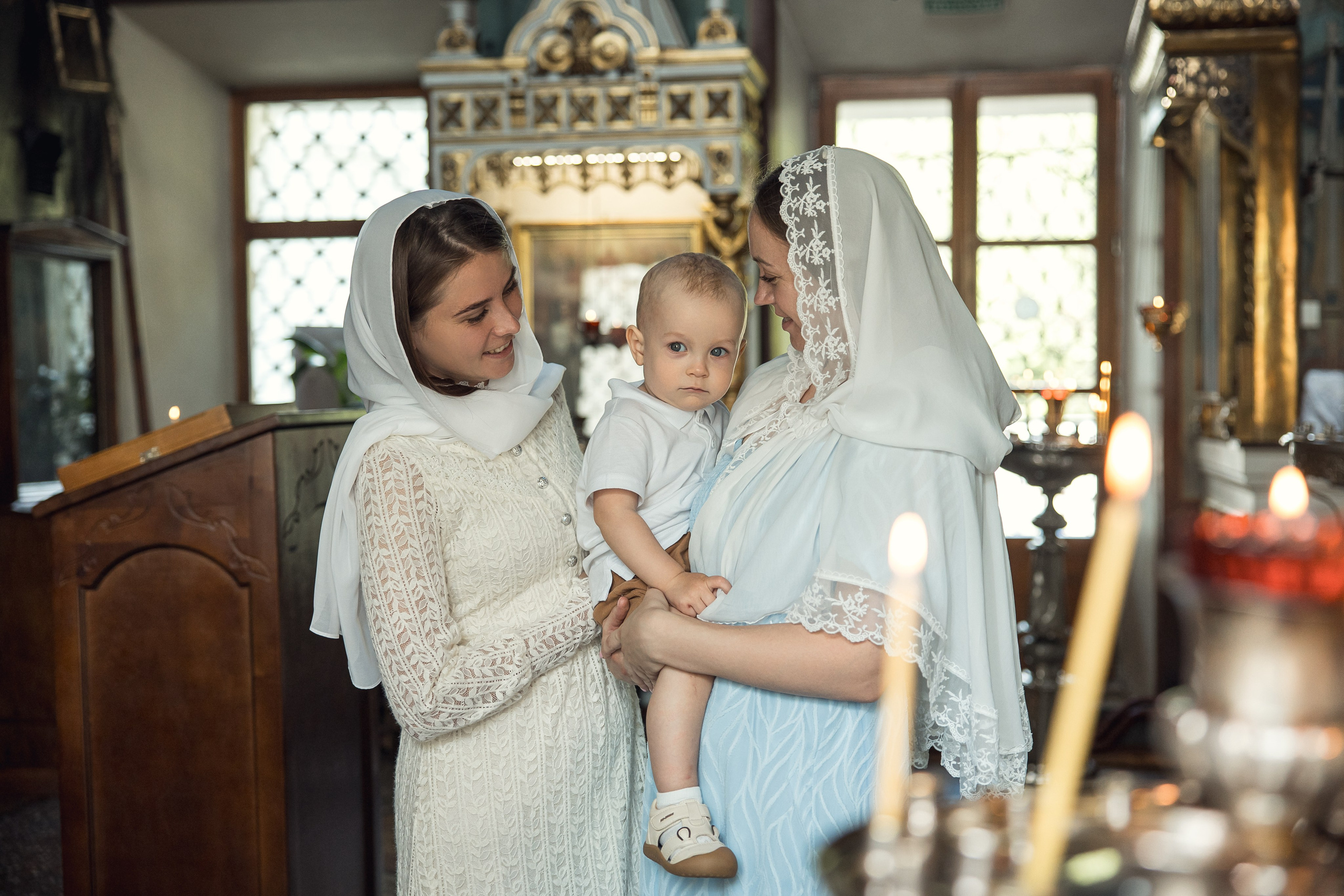 Таинство крещения. Семейный и детский фотограф в Москве Орешина Юлия