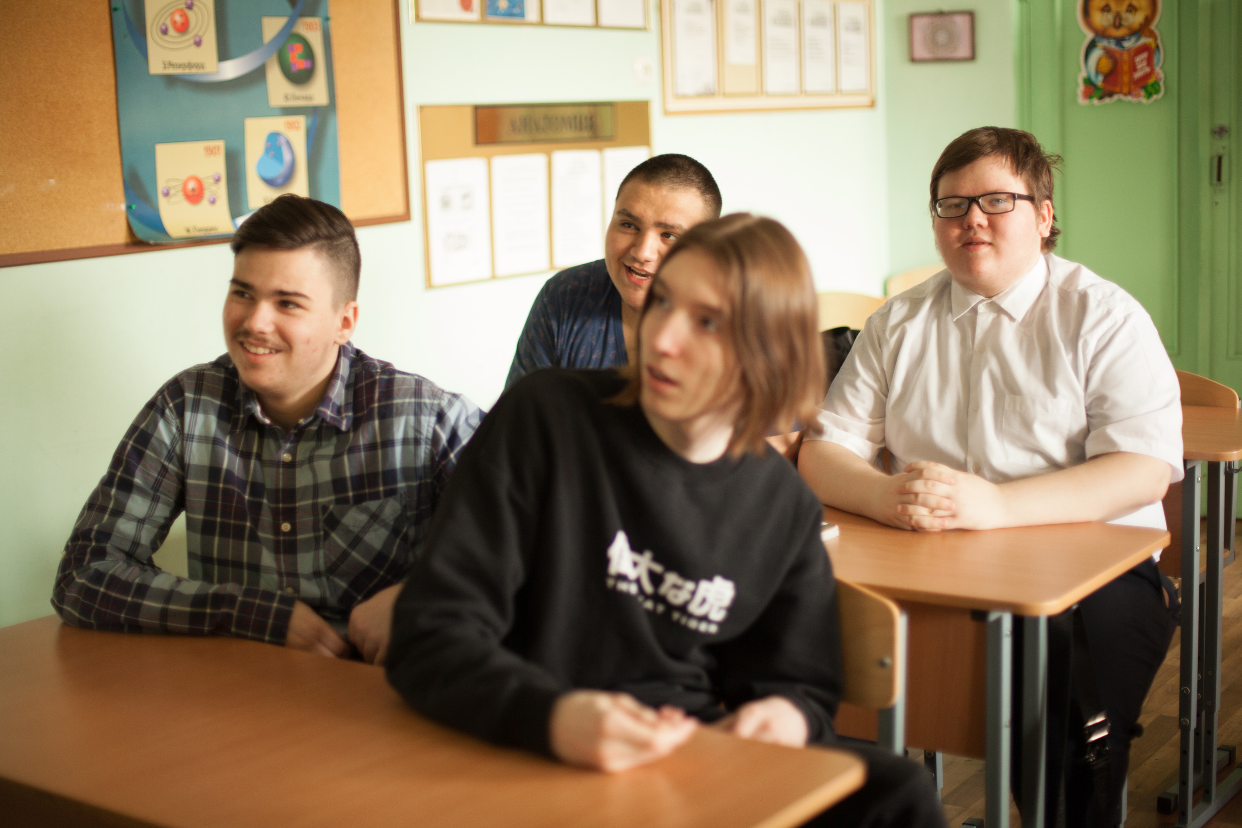 Старшеклассники в школе. Фотограф в Москве Наталья Антипина