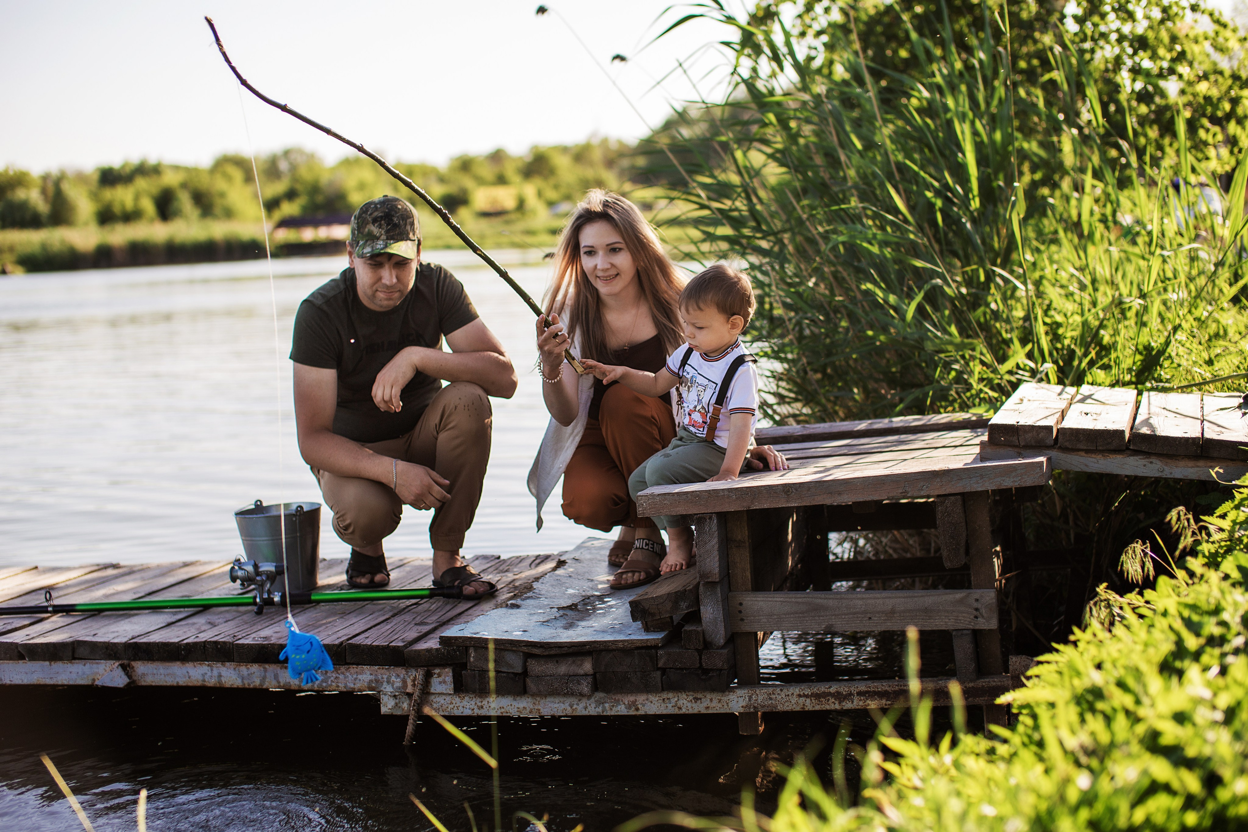 На рыбалке. Семейный фотограф в Саратове