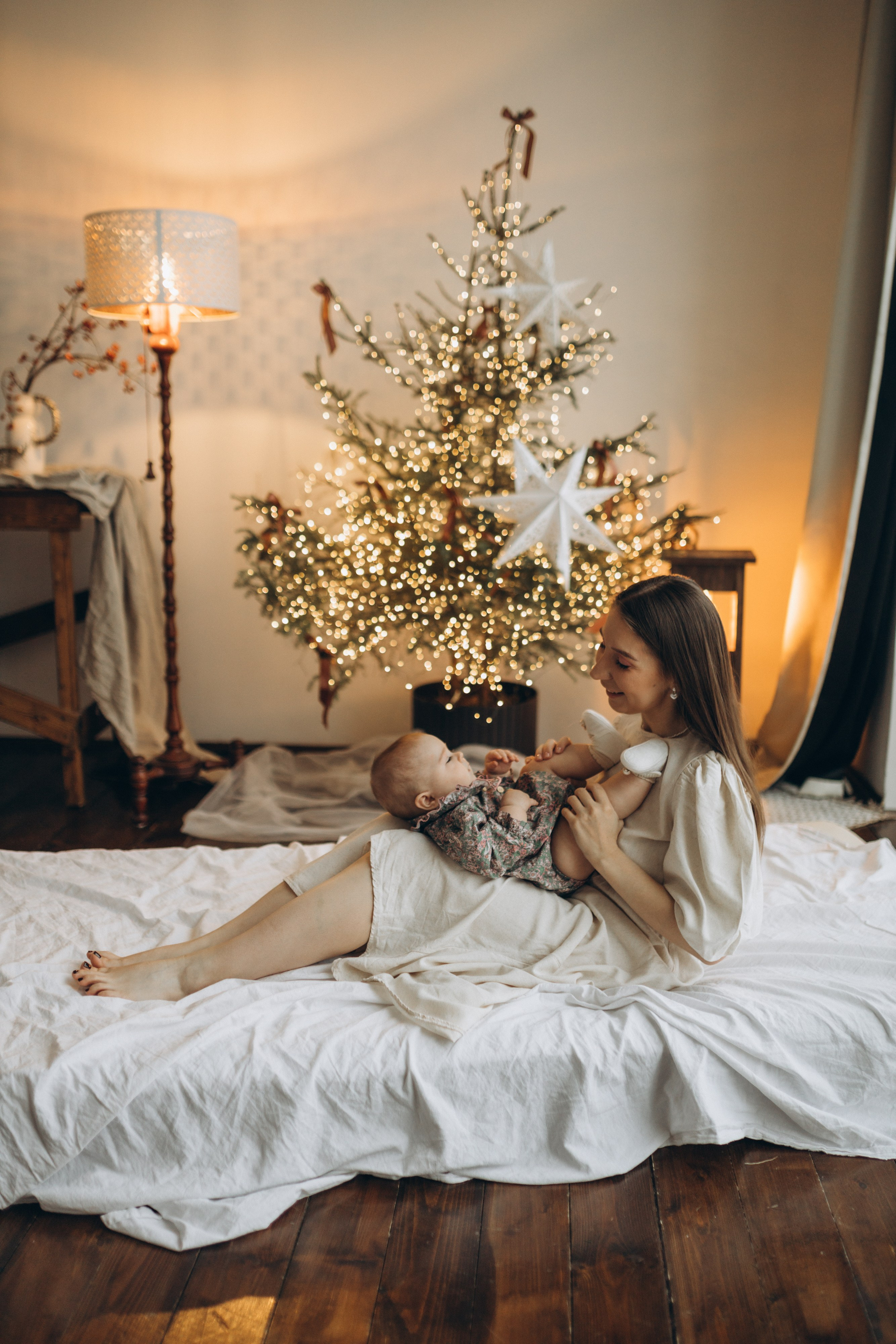 Новогодняя история Полины с мамой и папой. Семейный фотограф Мария Маркова Москва и Одинцово