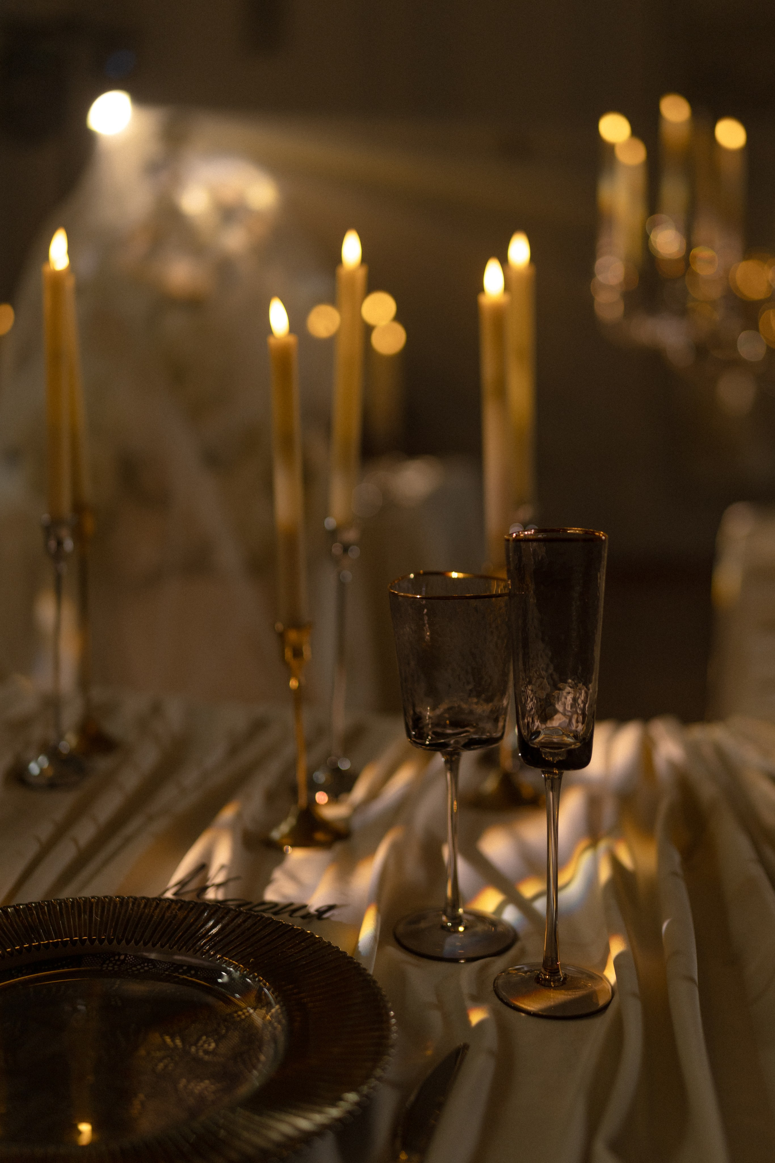 Ужин при свечах. Свадебный и репортажный фотограф Москва