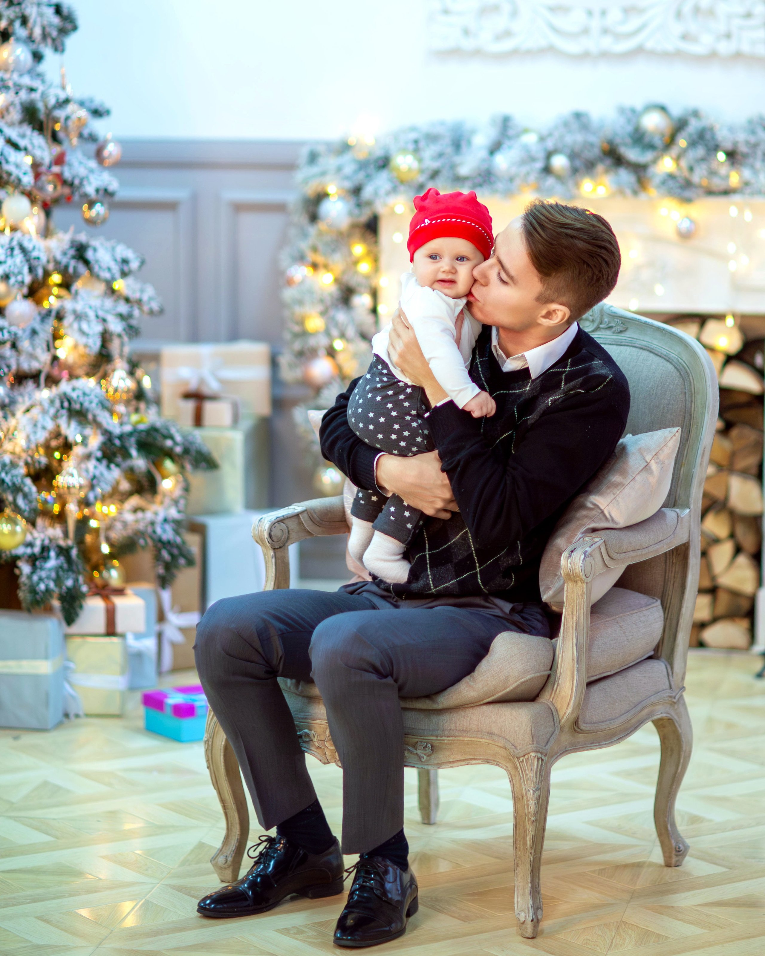 Семейная новогодняя съемка Анастасии. Семейный и детский фотограф в Москве Юлия