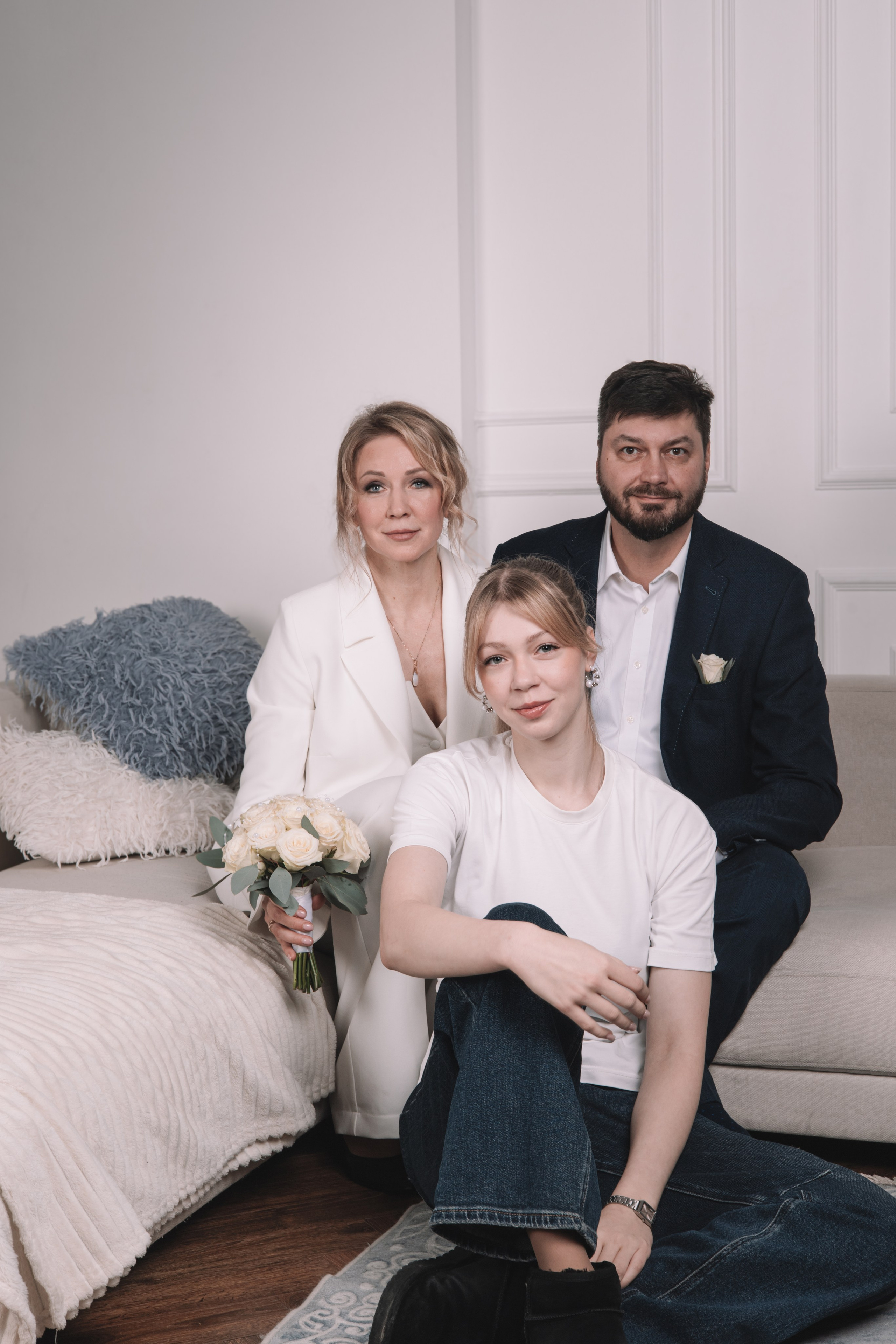 Новогодняя фотосессия прекрасной семьи